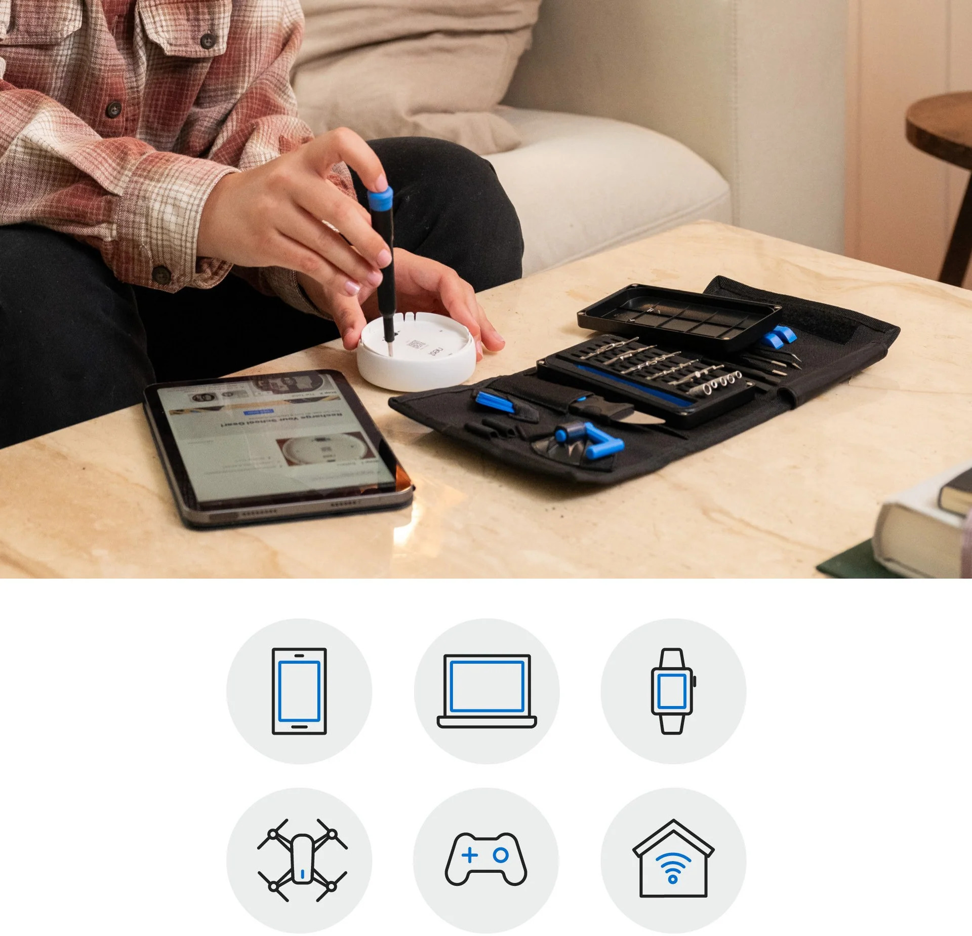iFixit - Kit Ferramentas iFixit Tech GO Toolkit Repair - 32 Bit