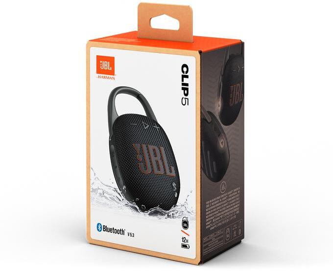 JBL - JBL Coluna Portátil Clip 5 Bluetooth - Preto