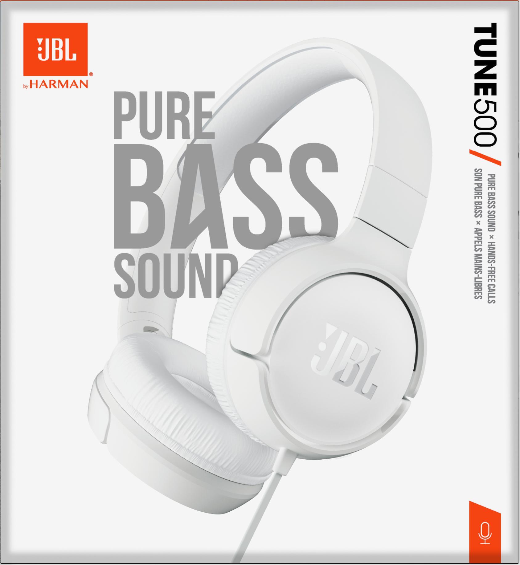 JBL - JBL Auscultadores Tune 500 - Branco