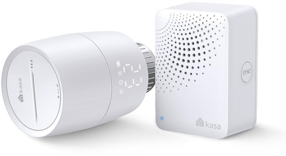 TP-Link - Pack TP-Link Kasa KE100 Válvula Termostática Inteligente + Hub Controlador de Voz para Radiadores