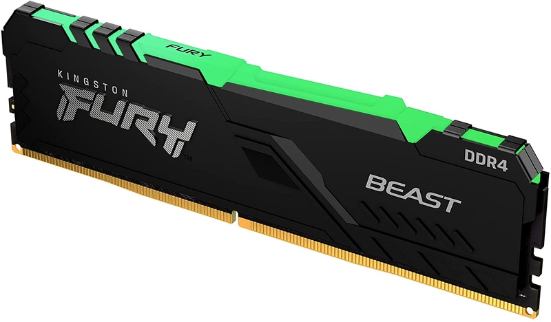 Kingston - ** B Grade ** Kingston 8GB DDR4 3200MHz FURY Beast RGB 2R CL16