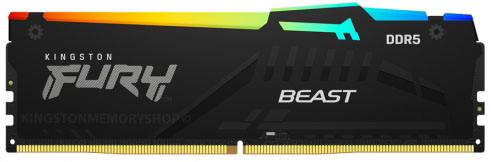 Kingston 16GB DDR5 4800MHz FURY Beast RGB 1R CL38