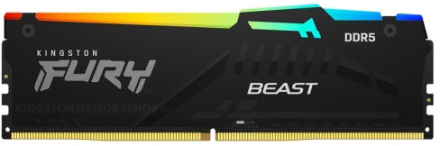 Kingston 16GB DDR5 5200MHz FURY Beast RGB 1R CL40