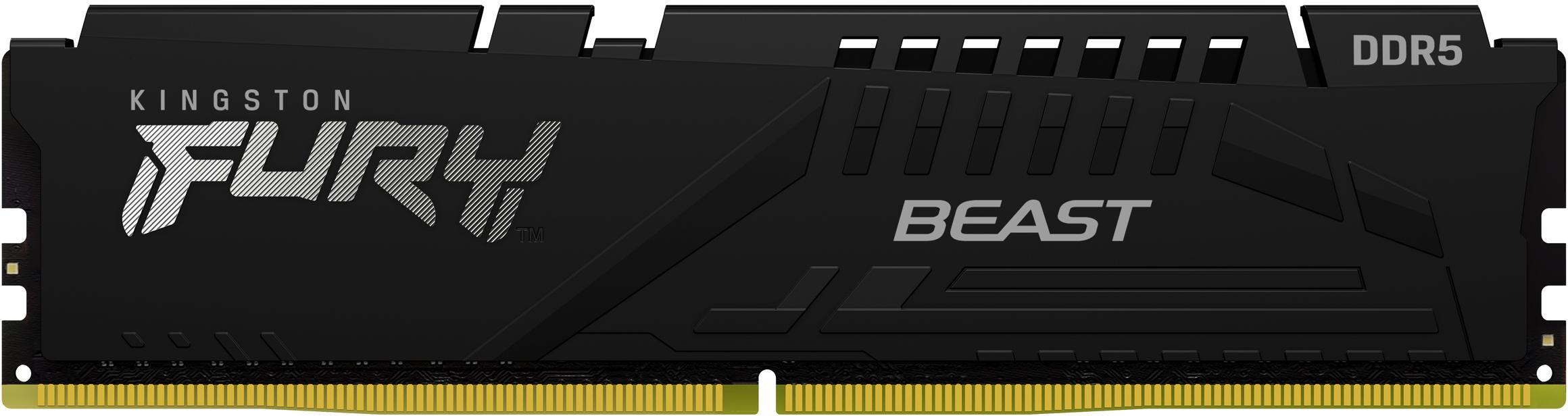 Kingston - Kingston Kit 32GB (2 x 16GB) DDR5 6000MHz FURY Beast Preto CL30