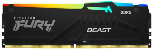 Kingston 16GB DDR5 6000MHz FURY Beast RGB 1R CL40