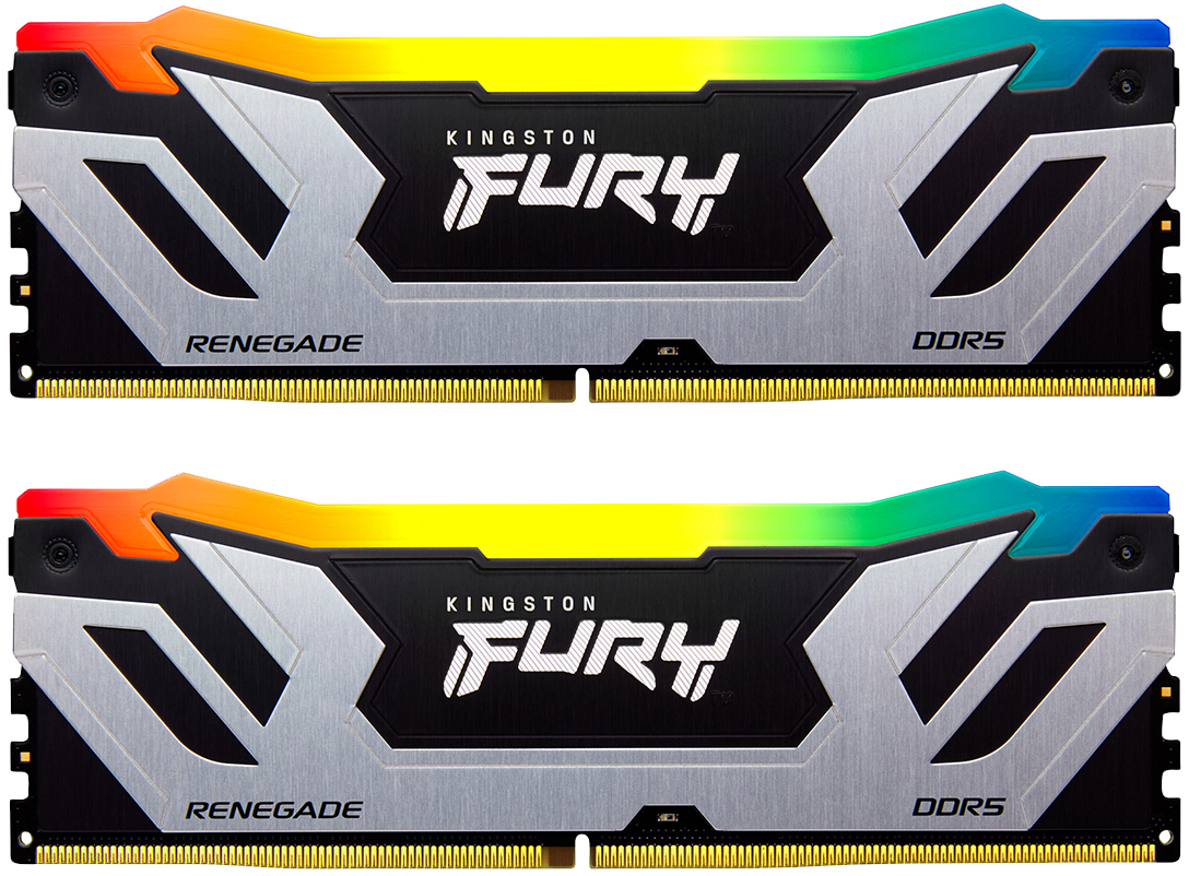 Kingston Kit 48GB (2 x 24GB) DDR5 CU-DIMM 8400MHz FURY Renegade RGB Silver CL40