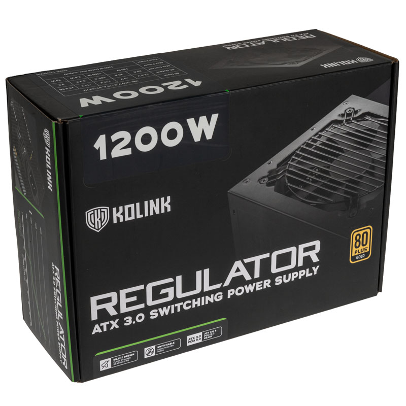 Kolink - Fonte Modular Kolink Regulator 1200W Gen5. 80+ Gold