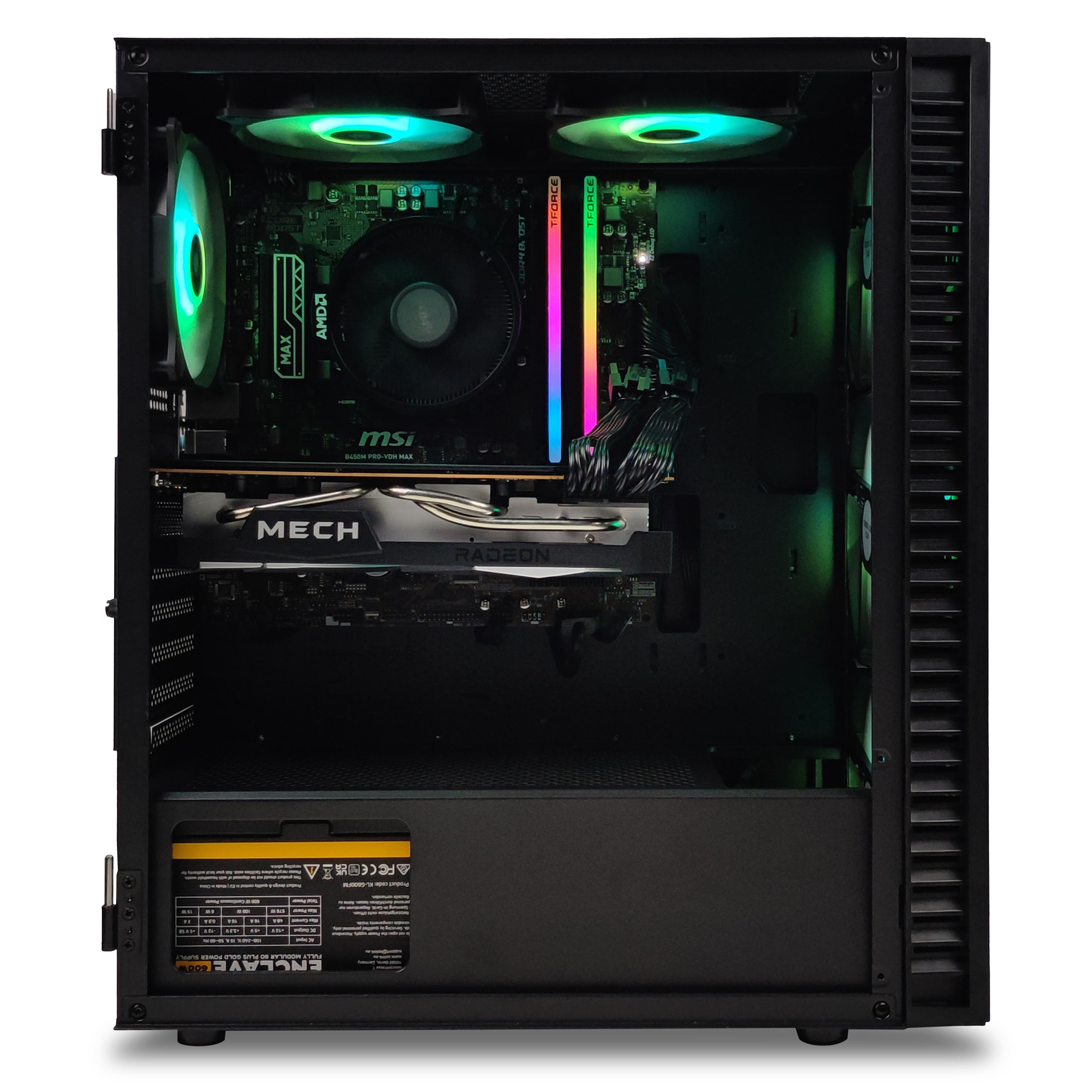 King Mod Systems - Computador King Mod Limited-PC Ryzen 5 5600X 32GB DDR4 1TB RX 6750 XT WiFi W11