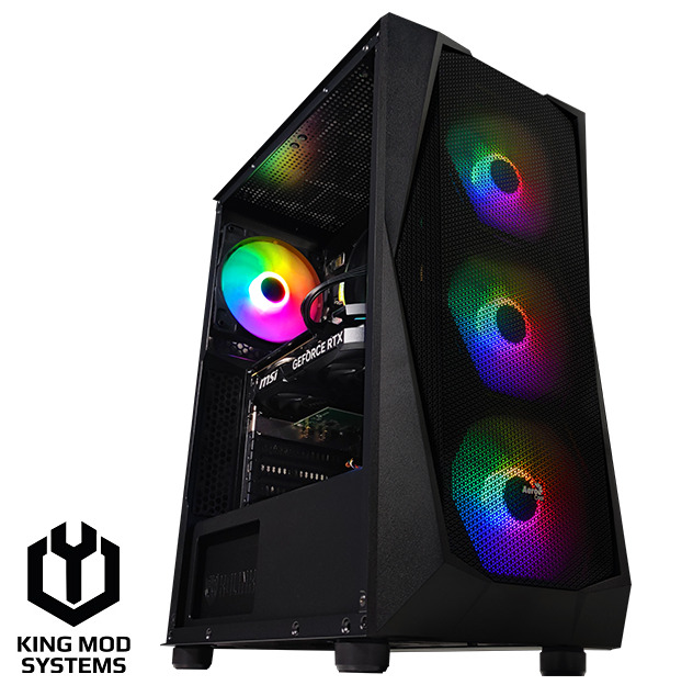 Computador King Mod Gamer-PC Ryzen 5 4500 16GB DDR4 512GB RTX 4060 WiFi W11