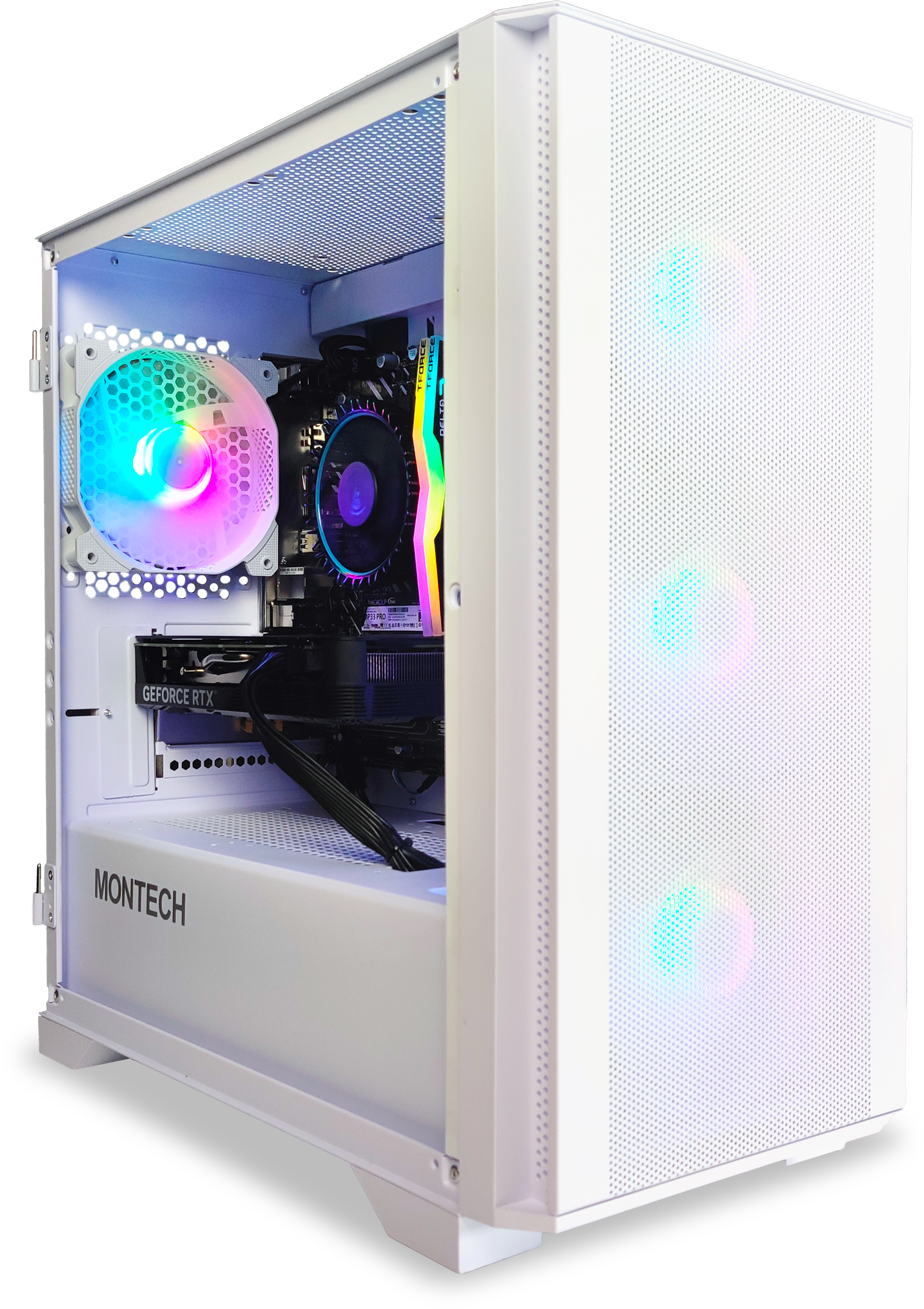 King Mod Systems - Computador King Mod Gamer-PC Powered by ASUS i5 12400F 16GB DDR4 1TB RTX 4060 WiFi W11