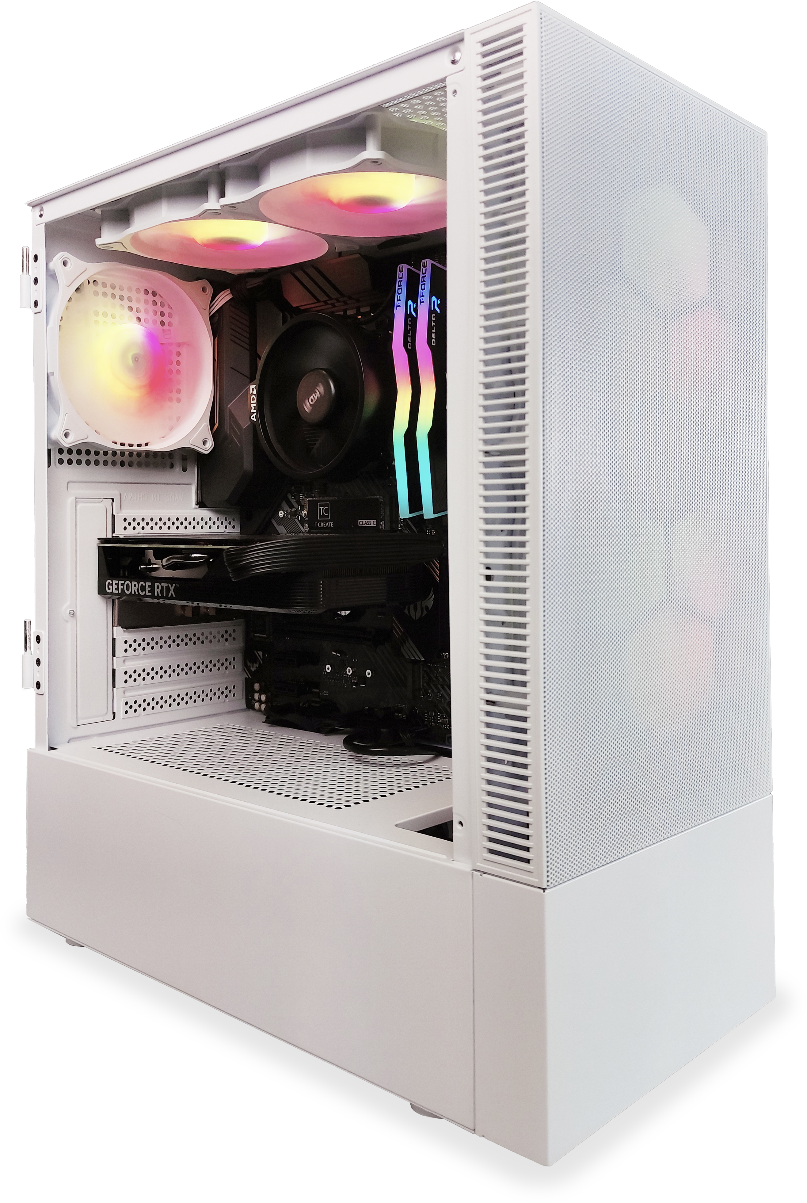 King Mod Systems - Computador King Mod Gamer-PC Powered by ASUS Ryzen 5 5600 32GB DDR4 1TB RTX 4060 Ti WiFi W11