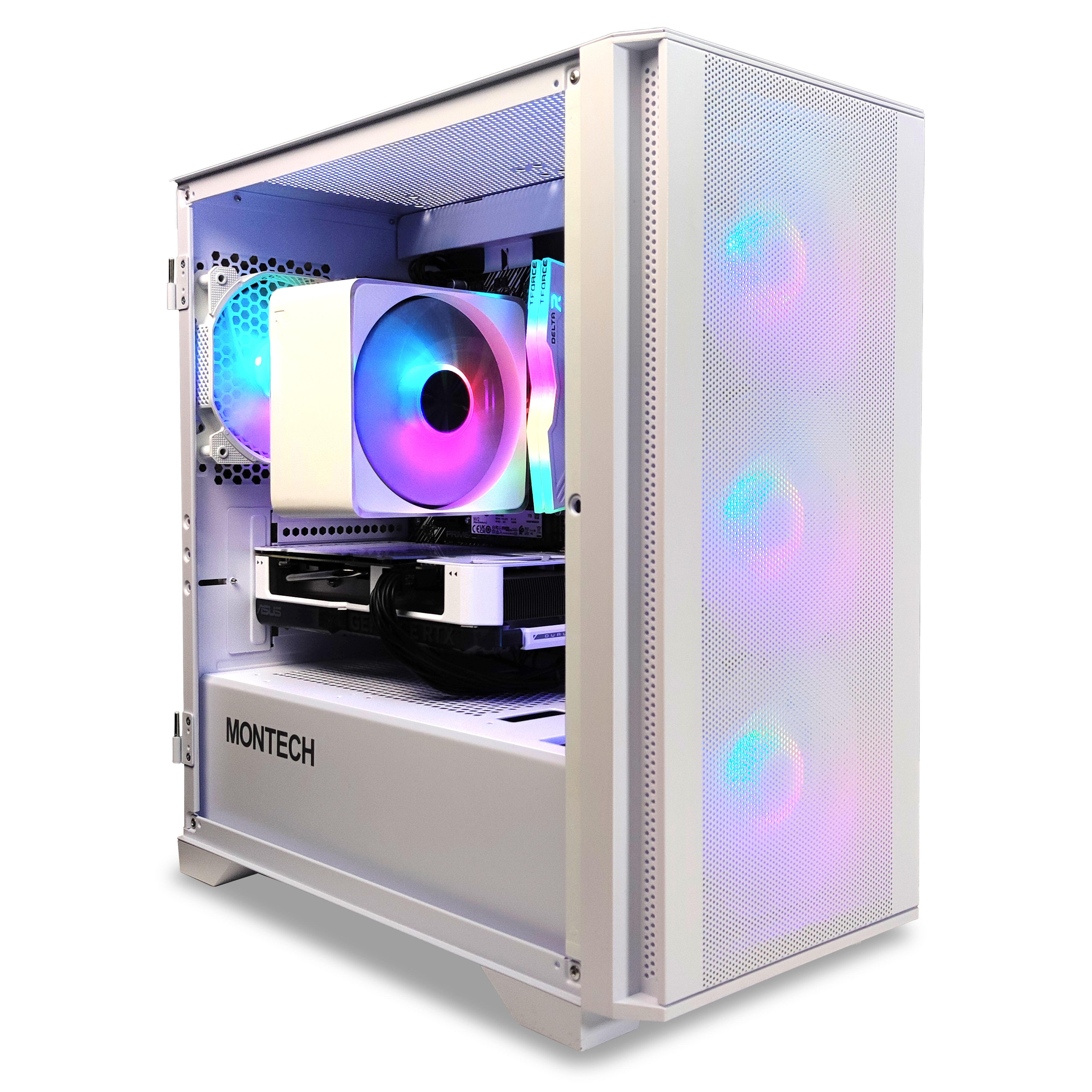 King Mod Systems - Computador King Mod Gamer-PC Powered by ASUS Ryzen 5 5600X 16GB DDR4 1TB RTX 4060 WiFi W11