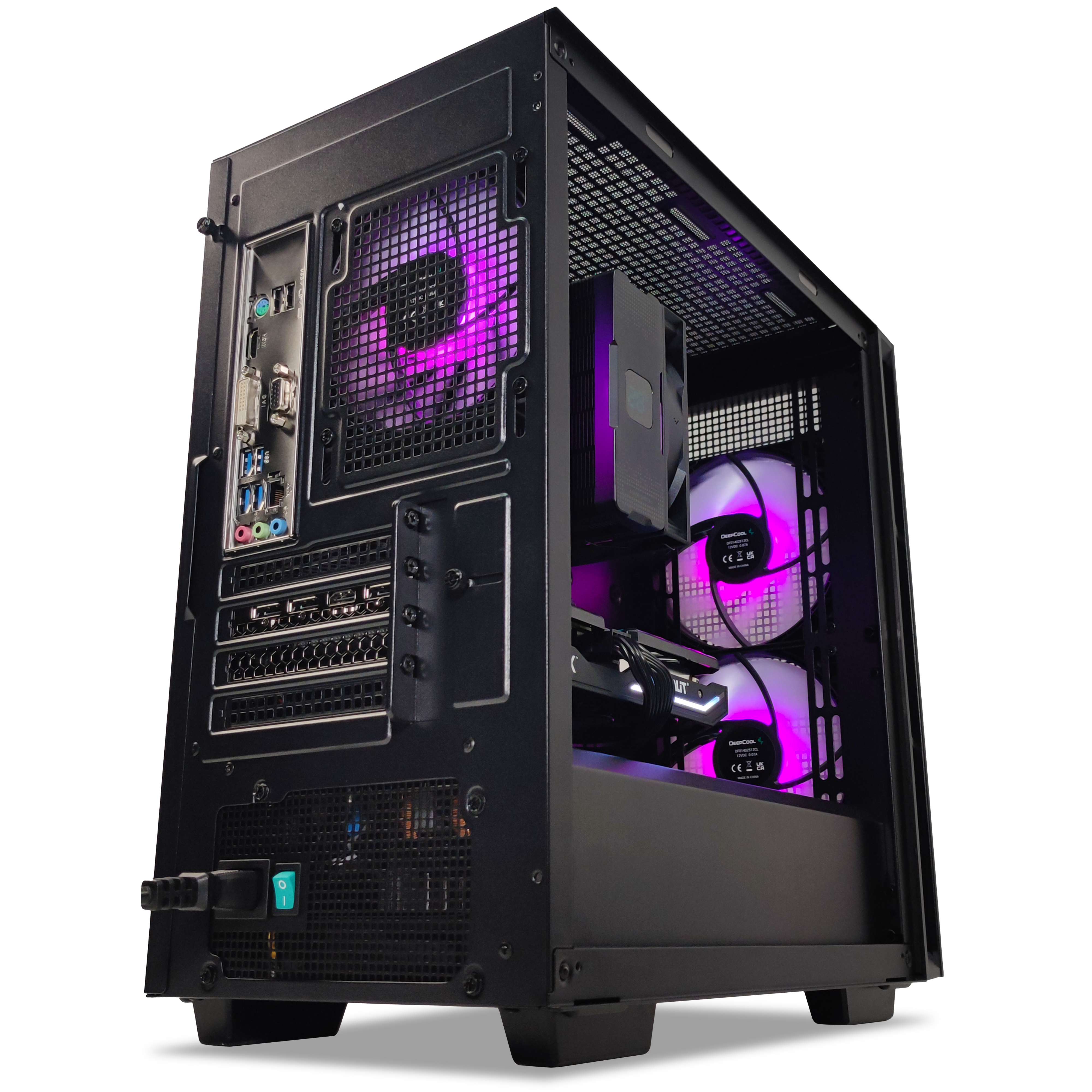 King Mod Systems - Computador King Mod Gamer-PC Powered by DeepCool Ryzen 5 5500 16GB DDR4 1TB RTX 4060 WiFi W11