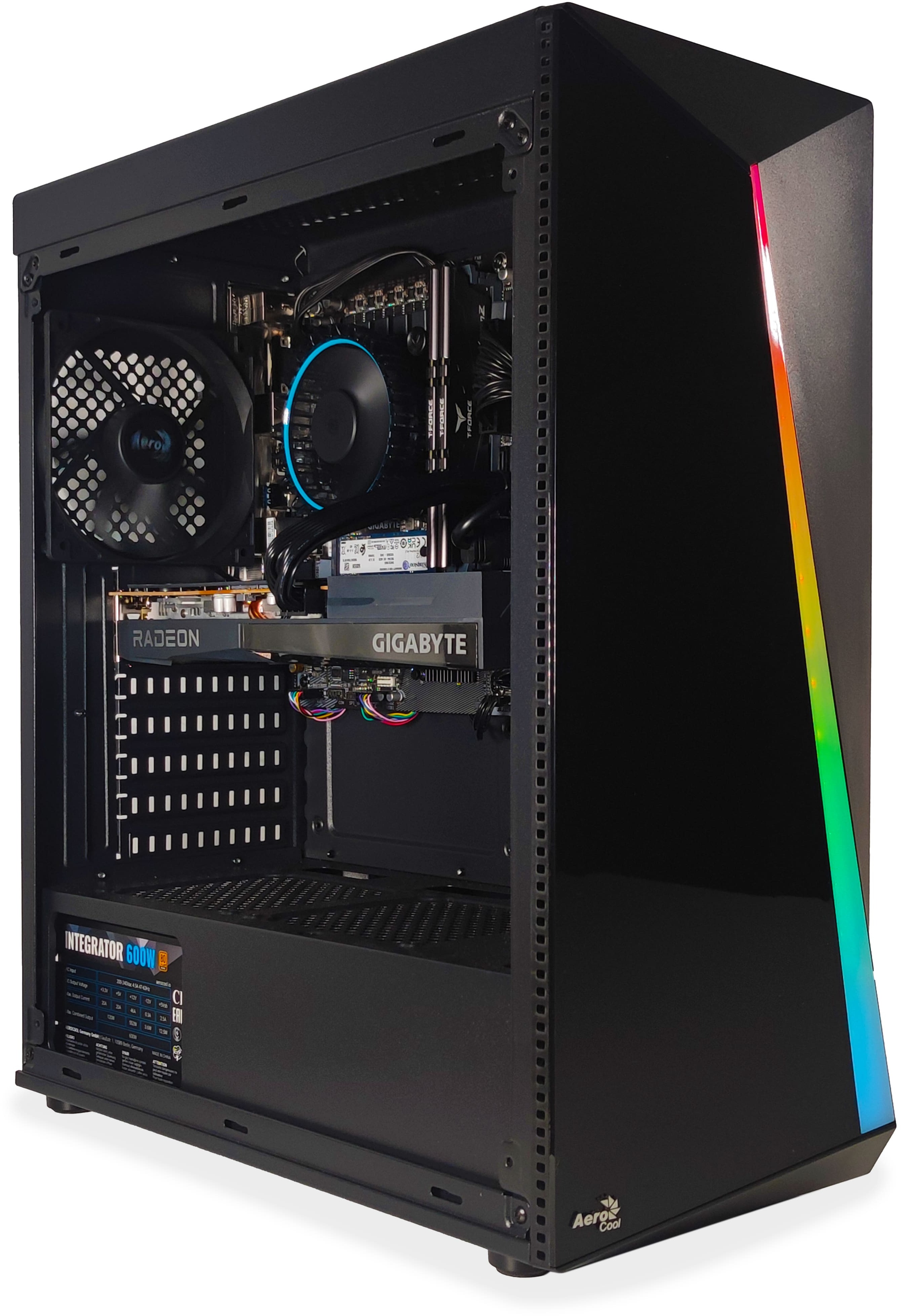 King Mod Systems - Computador King Mod Gamer-PC Powered by Gigabyte Intel i3 12100F 16GB DDR4 500GB RX 6600 WiFi W11