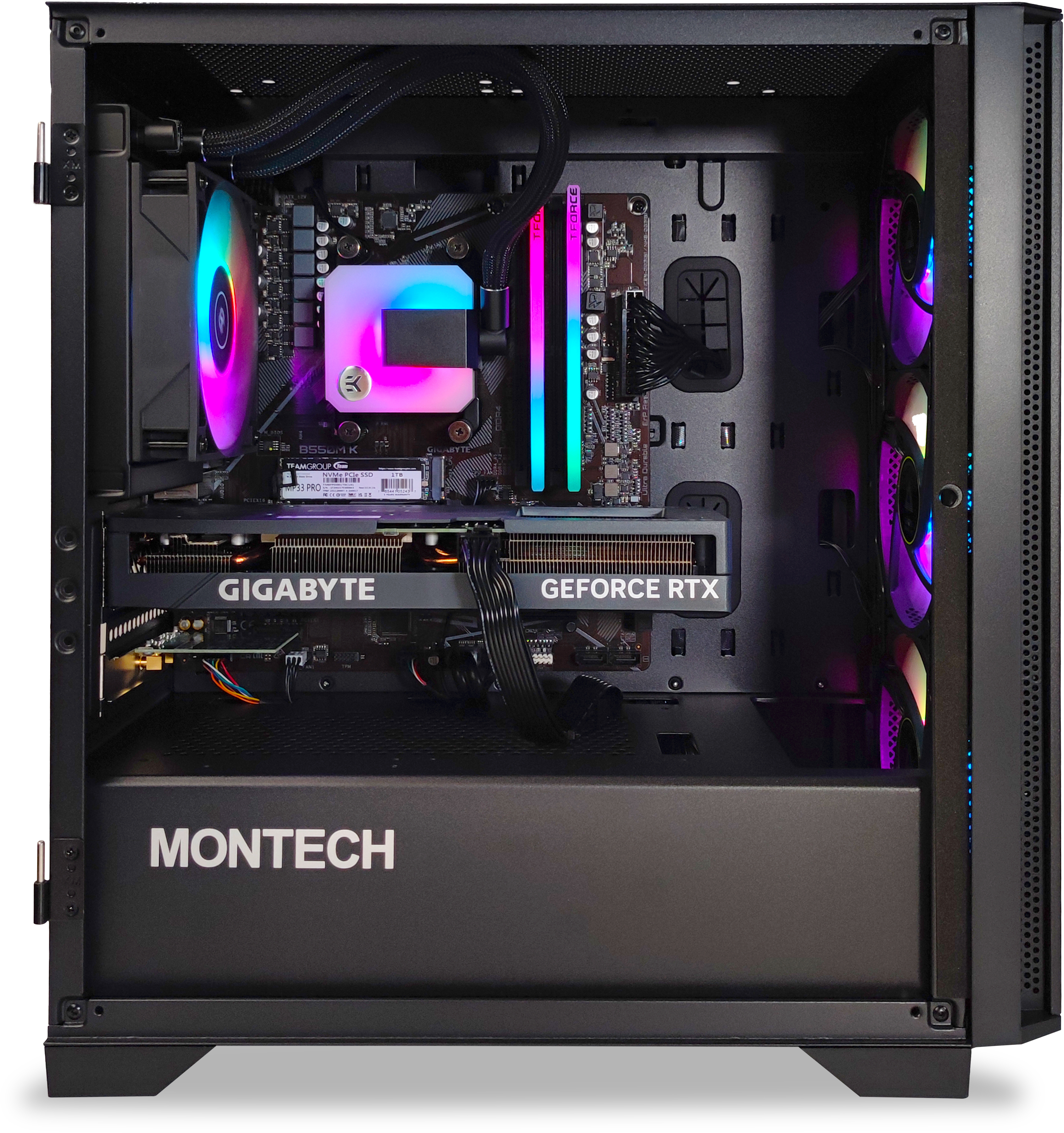 King Mod Systems - Computador King Mod Gamer-PC Powered by Gigabyte Ryzen 5 5600X 32GB DDR4 1TB RTX 4060 Ti WiFi W11