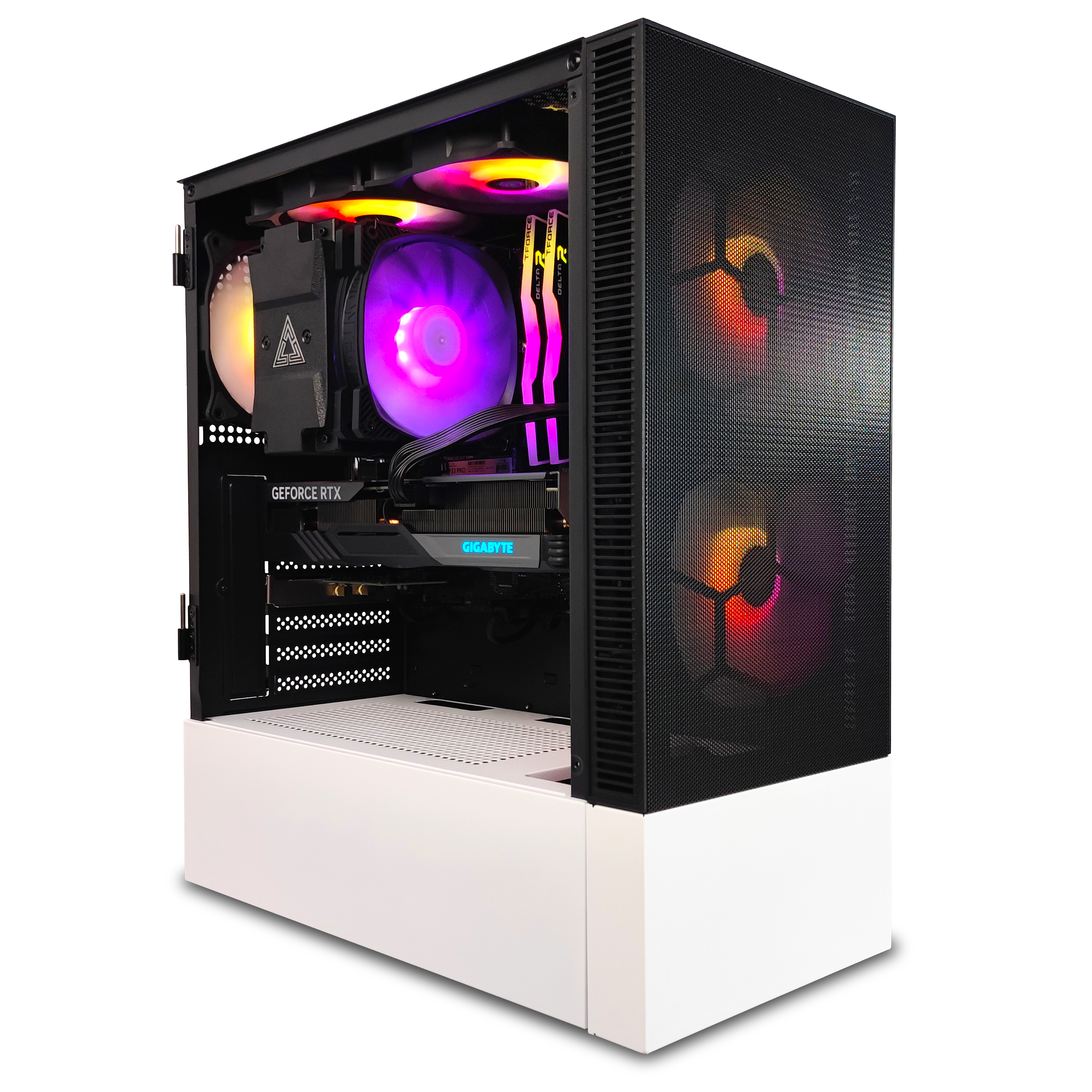 King Mod Systems - Computador King Mod Gamer-PC Powered by Gigabyte Ryzen 7 5700X 32GB DDR4 1TB RTX 4060 Ti WiFi W11