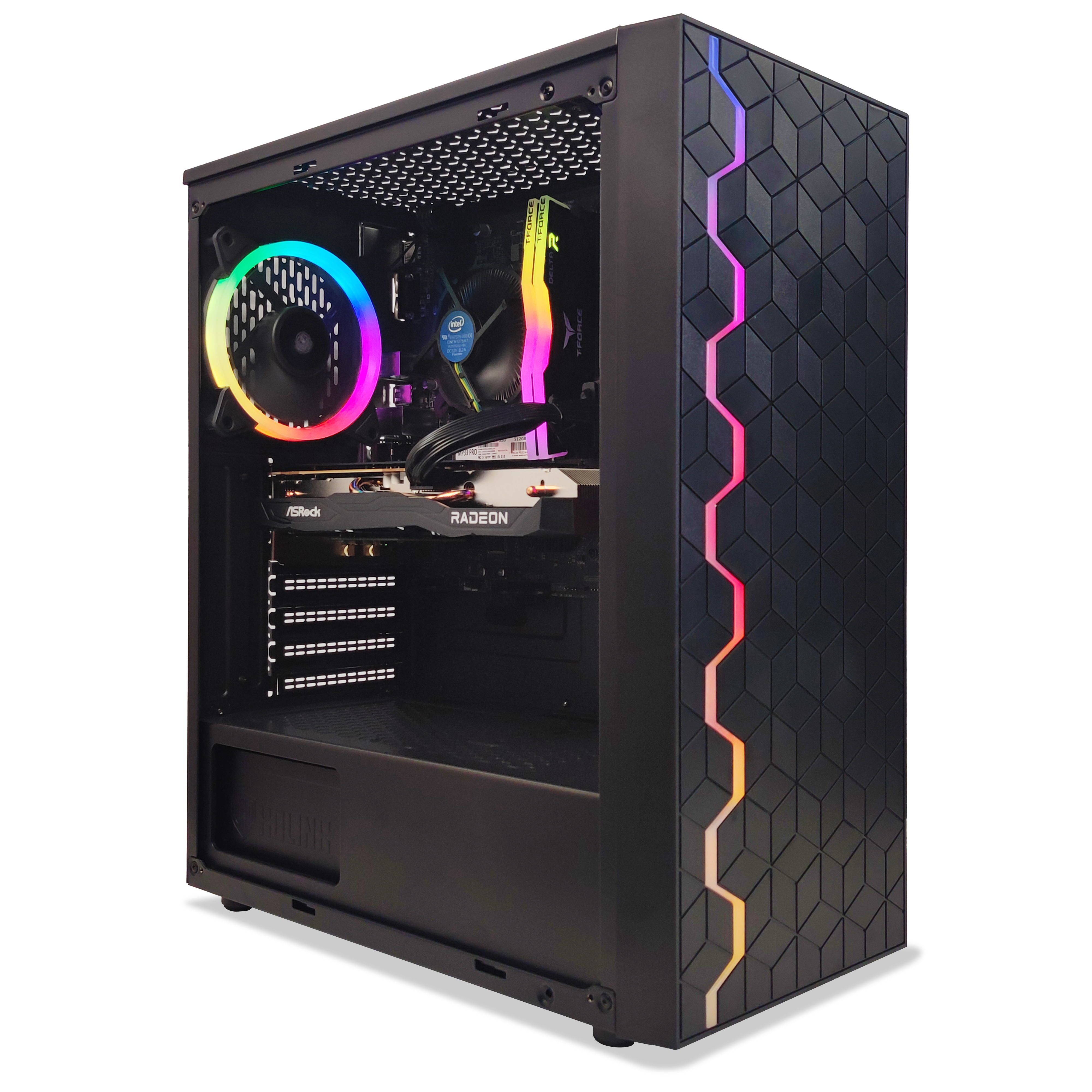 King Mod Systems - Computador King Mod Gamer-PC i5 10400F 16GB DDR4 500GB RX 6600 WIFI W11