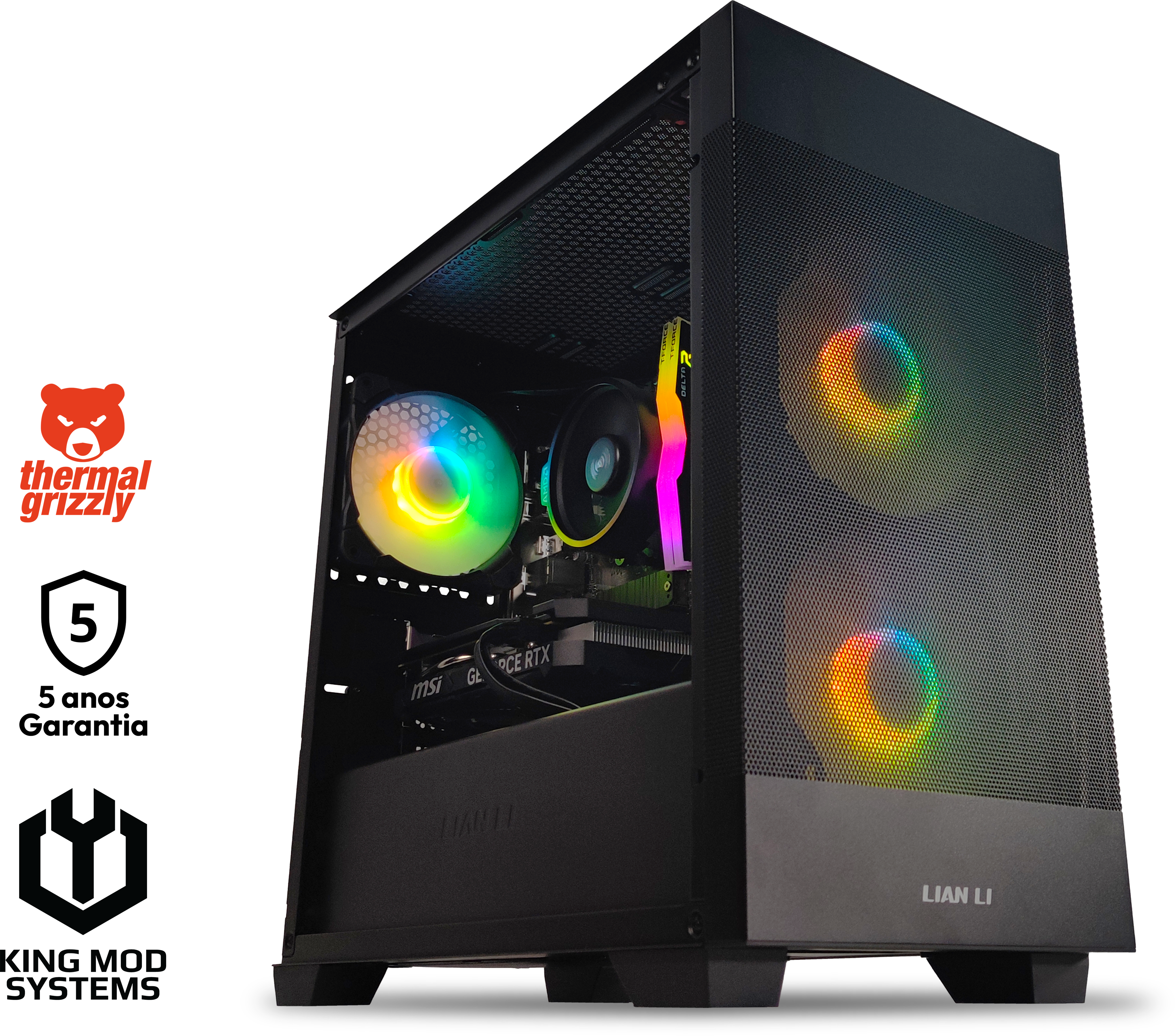 Computador King Mod Gamer-PC Ryzen 5 5600 16GB DDR4 1TB RTX 4060 WIFI W11