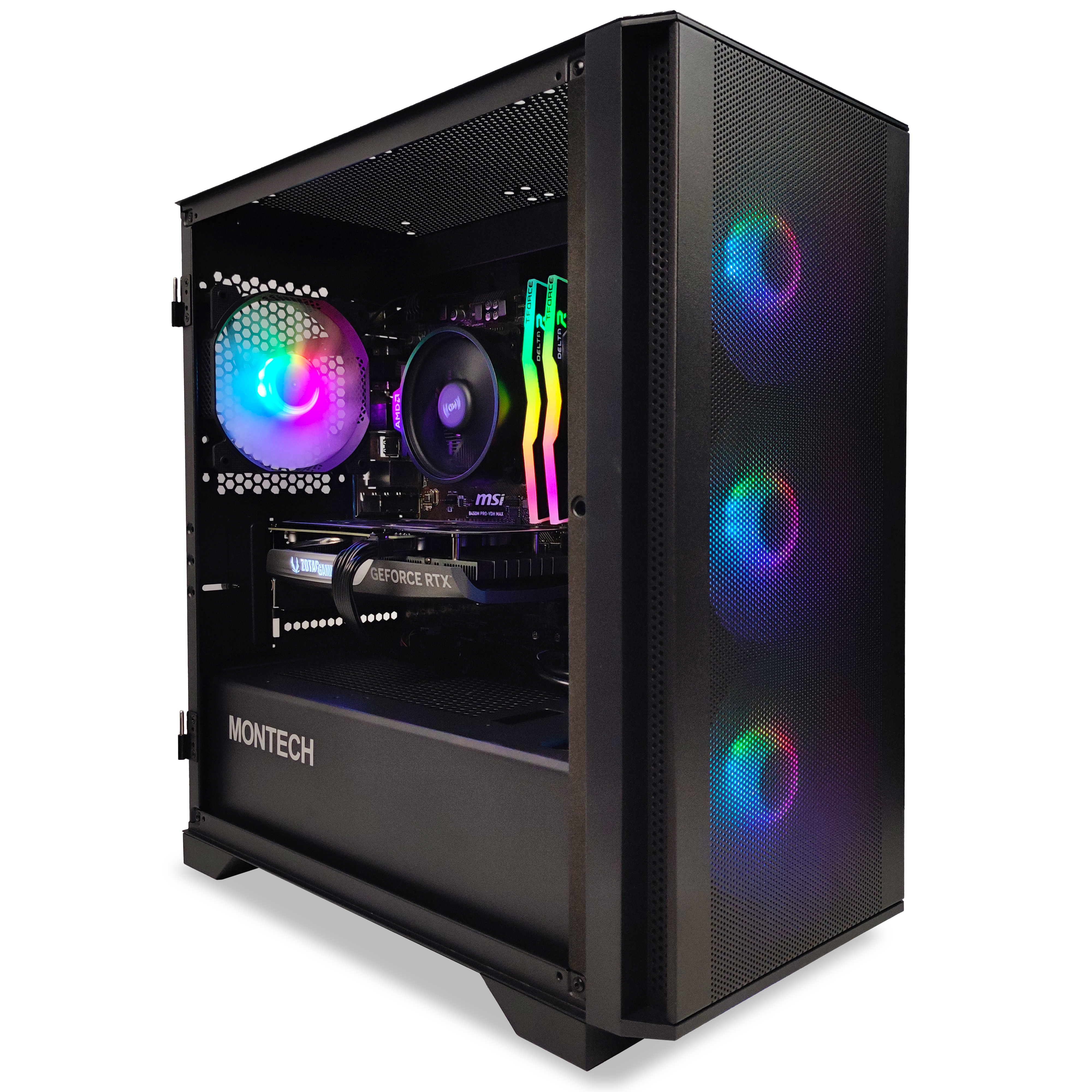 King Mod Systems - Computador King Mod Gamer-PC Ryzen 5 5500 16GB DDR4 1TB RTX 4060 WIFI W11
