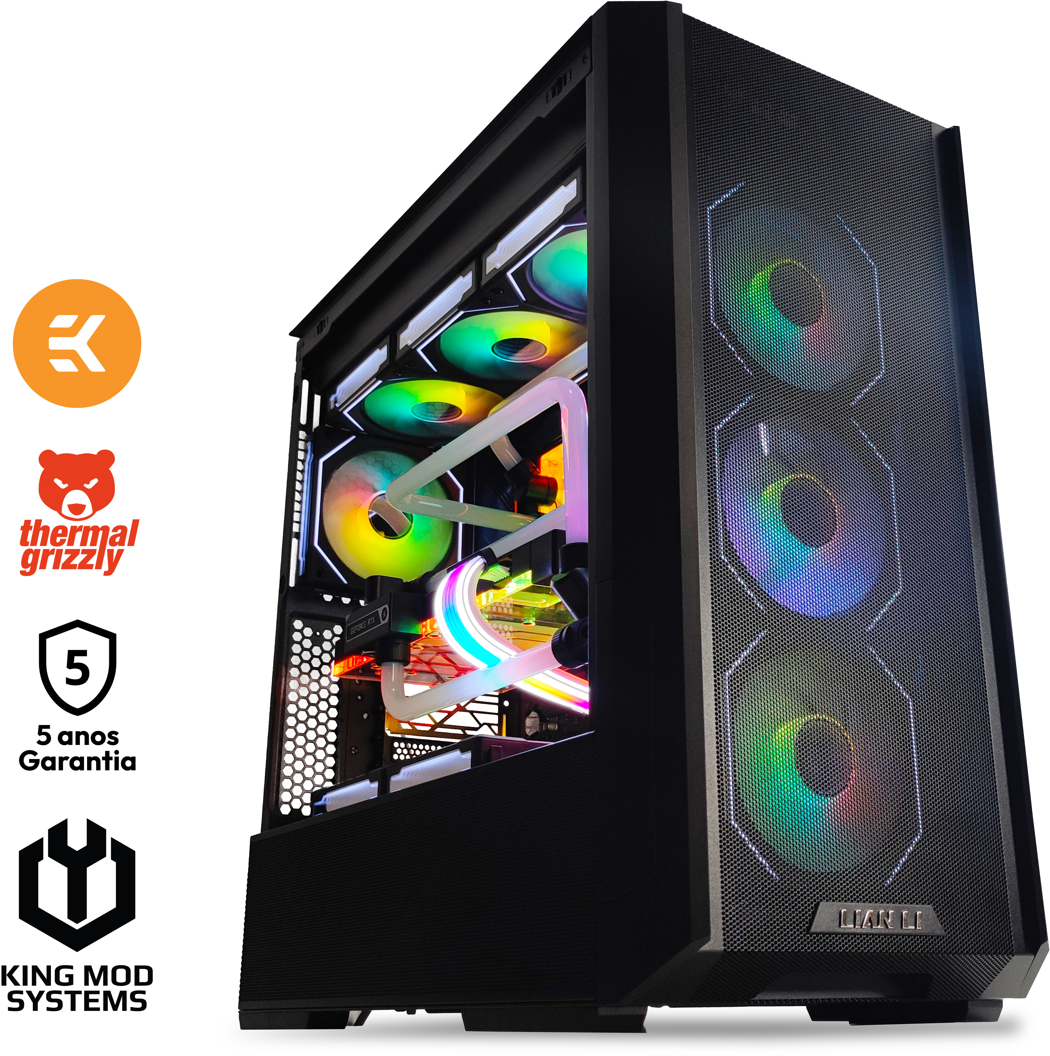 Computador King Mod Liquid-PC i9 14900K 64GB DDR5 2TB RTX 4090 WiFi W11