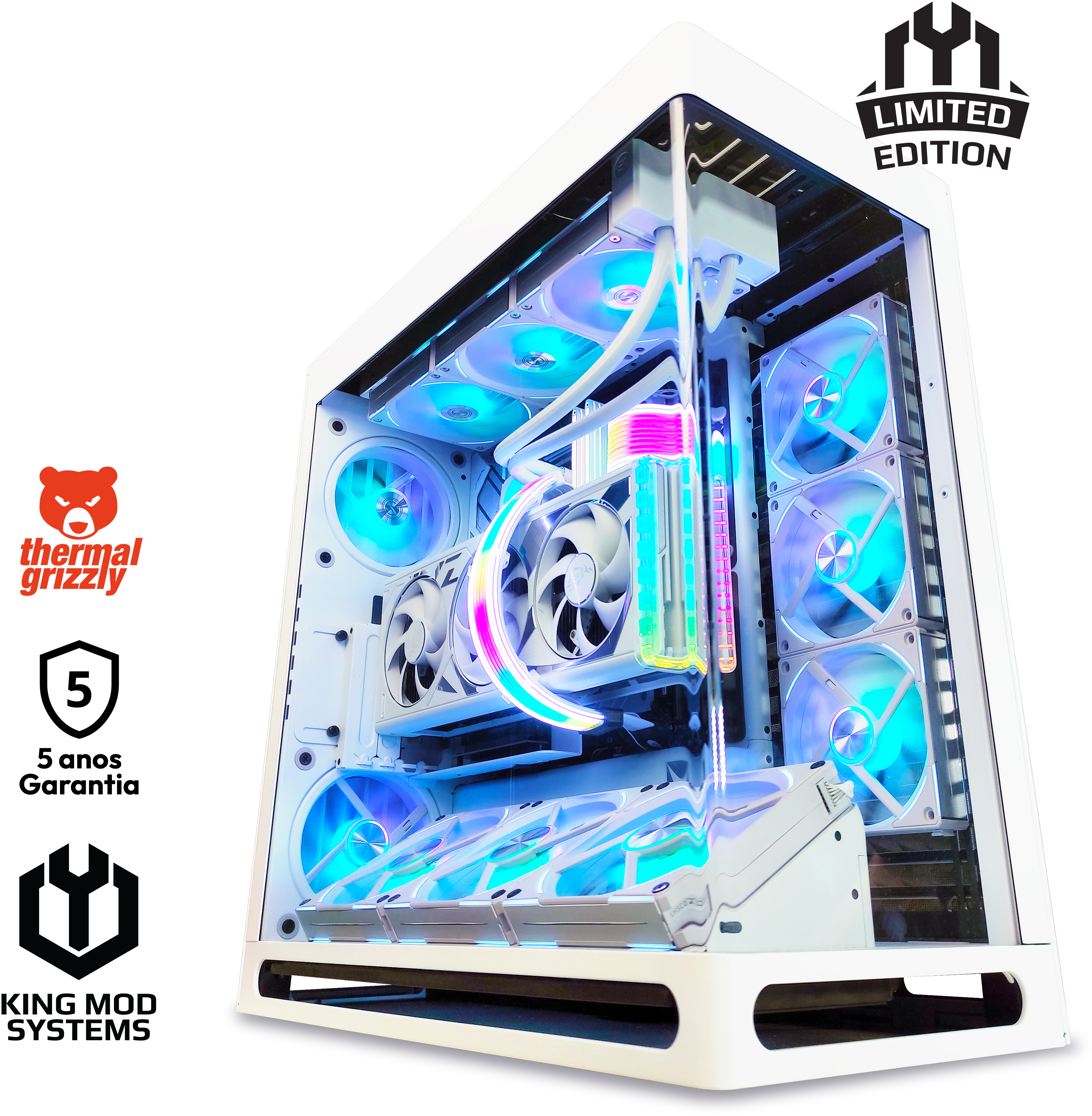 Computador King Mod Limited-PC Ryzen 7 7800X3D 32GB DDR5 2TB RTX 4090 WiFi W11