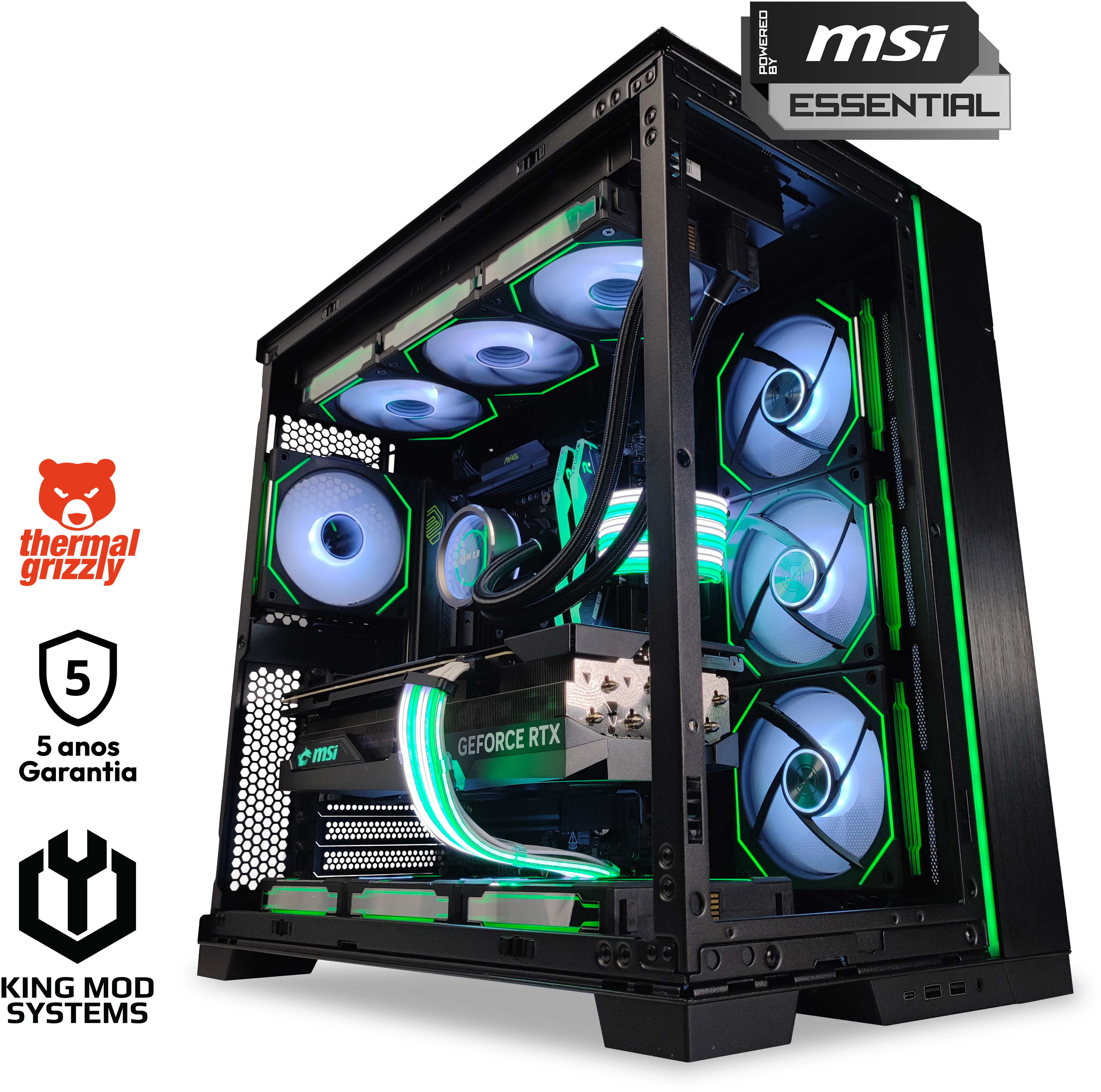 Computador King Mod Limited-PC Ryzen 7 9800X3D 48GB DDR5 2TB RTX 4090 WiFi W11