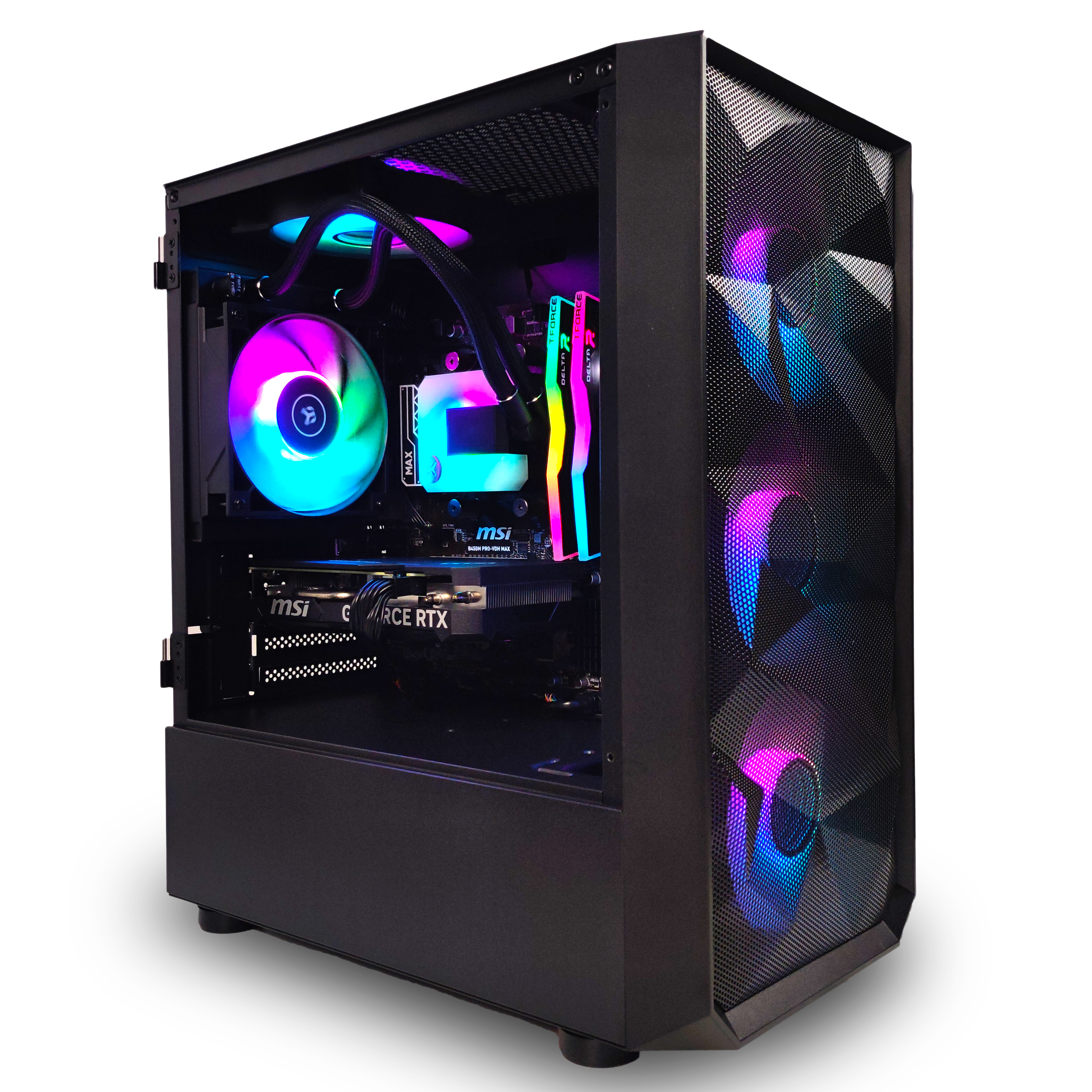 King Mod Systems - Computador King Mod Gamer-PC MSI Ryzen 5 5600X 32GB DDR4 1TB RTX 4060 TI WIFI W11