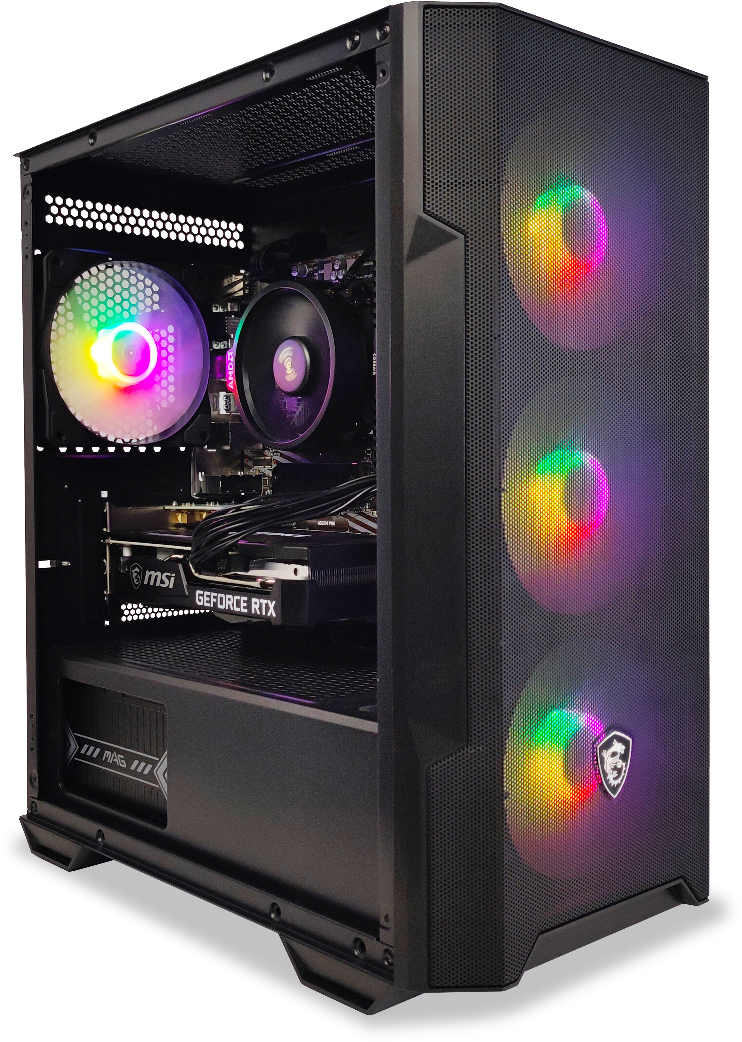 King Mod Systems - Computador King Mod Gamer-PC Powered by MSI Ryzen 5 5500 16GB DDR4 500GB RTX 3050 8GB WIFI W11