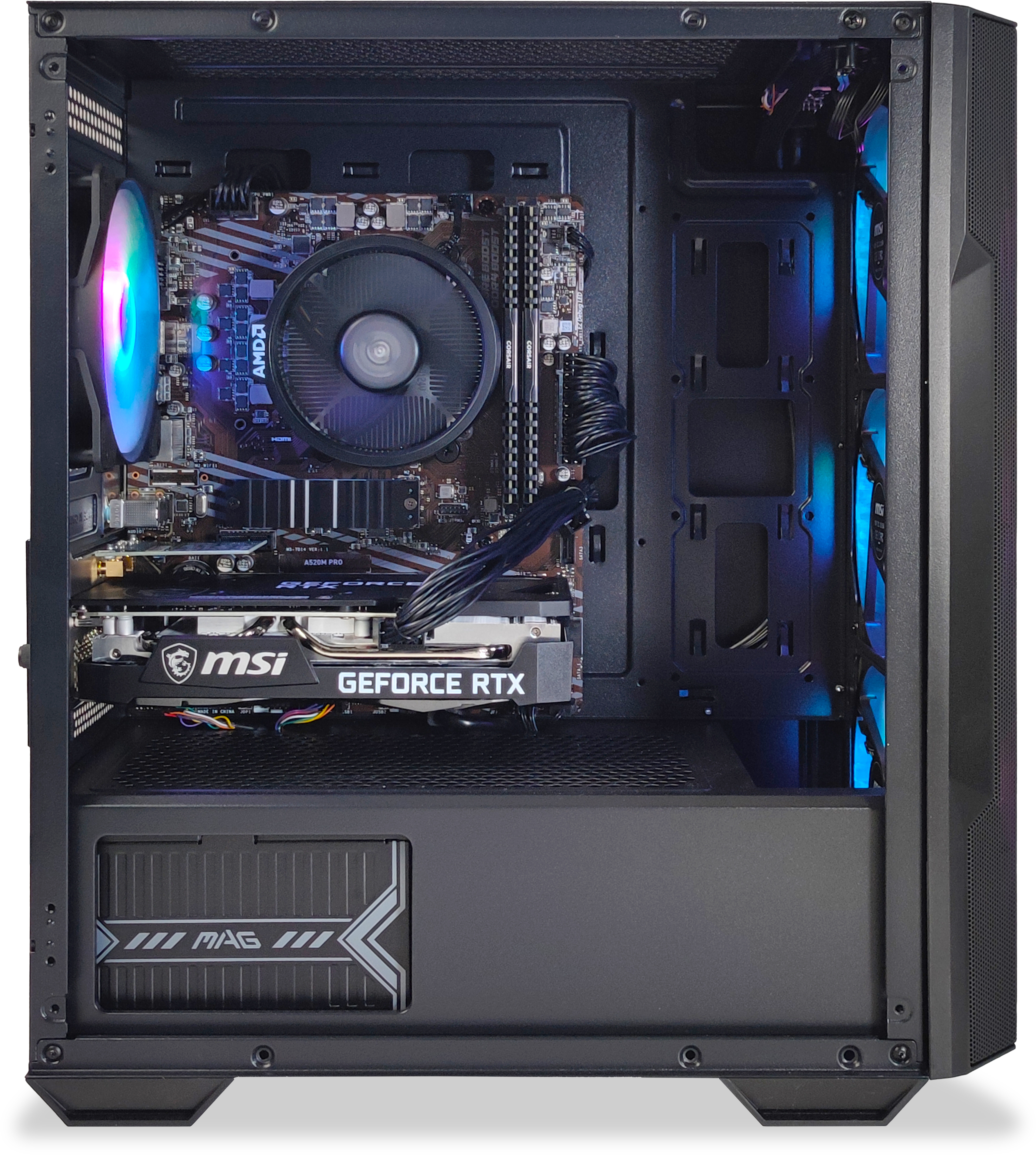 King Mod Systems - Computador King Mod Gamer-PC Powered by MSI Ryzen 5 5500 16GB DDR4 500GB RTX 3050 8GB WIFI W11