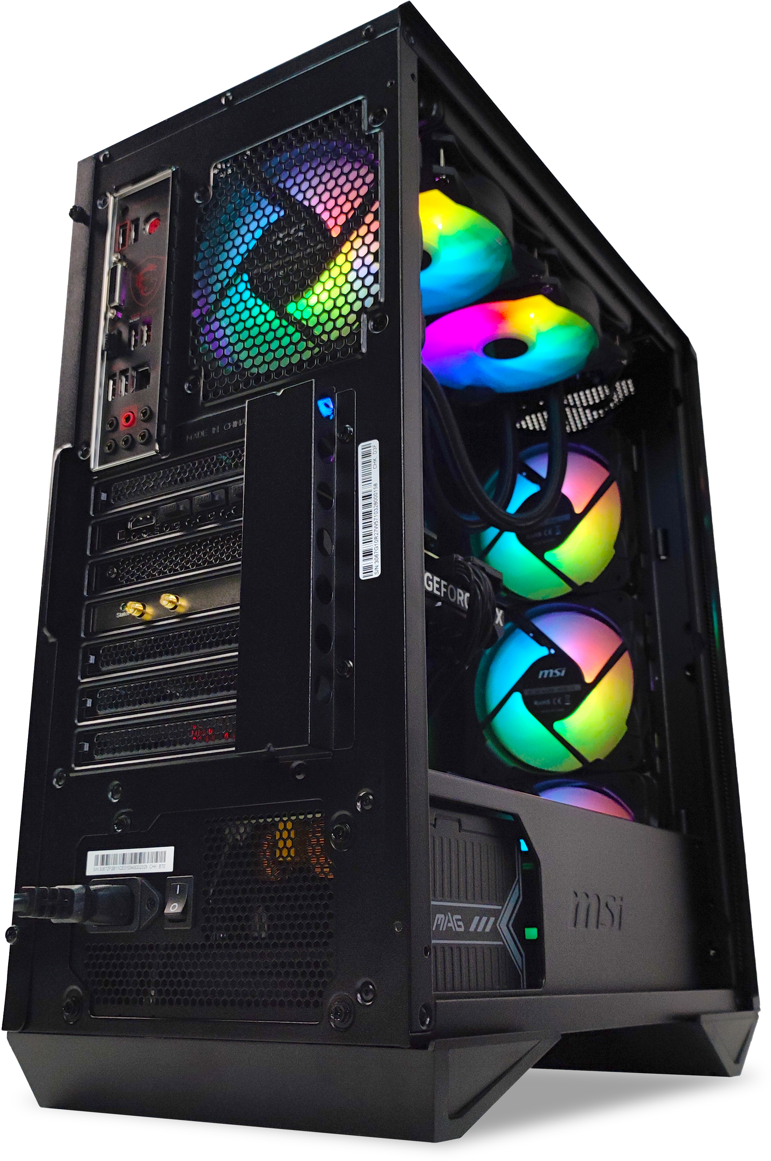 King Mod Systems - Computador King Mod Gamer-PC Powered by MSI Ryzen 7 5700X 32GB DDR4 1TB RTX 4060 Ti WiFi W11