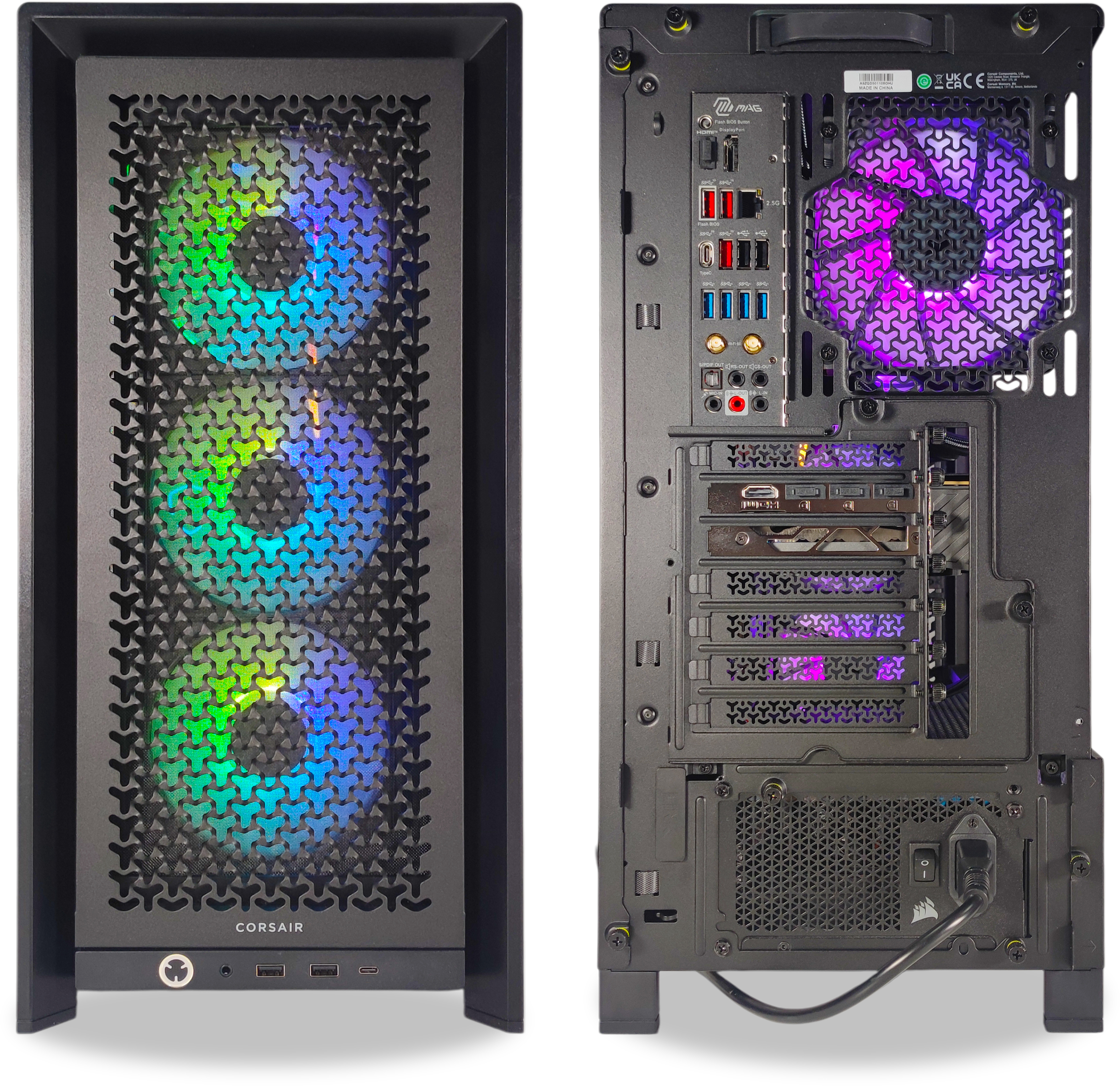 King Mod Systems - Computador King Mod Gamer-PC x iCUE Ryzen 7 9700X 32GB DDR5 1TB RTX 5070 WiFi W11