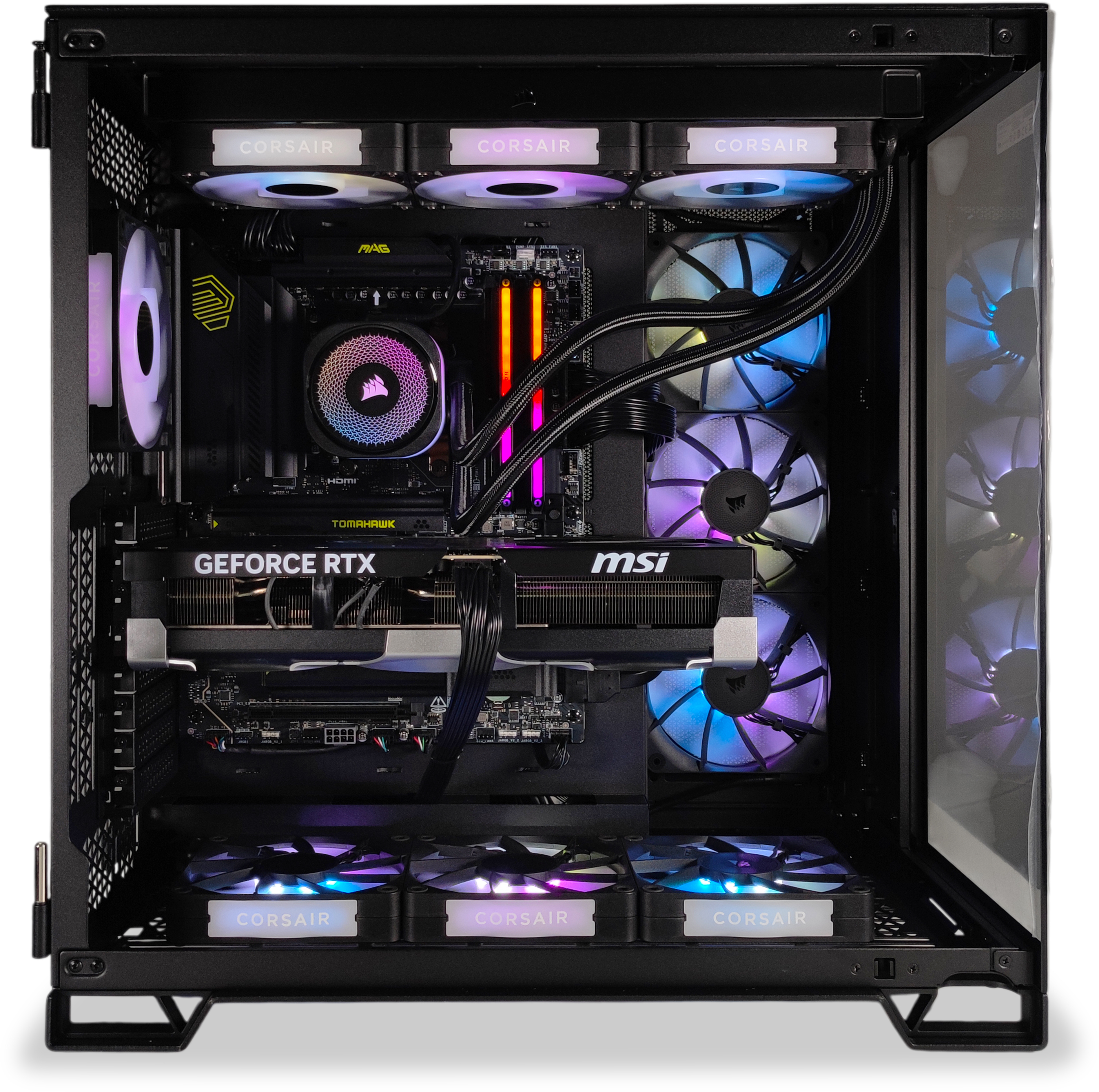 King Mod Systems - Computador King Mod Gamer-PC x iCUE Impakt Edition Ryzen 7 9800X3D 64GB DDR5 2TB RTX 5090 WiFi W11