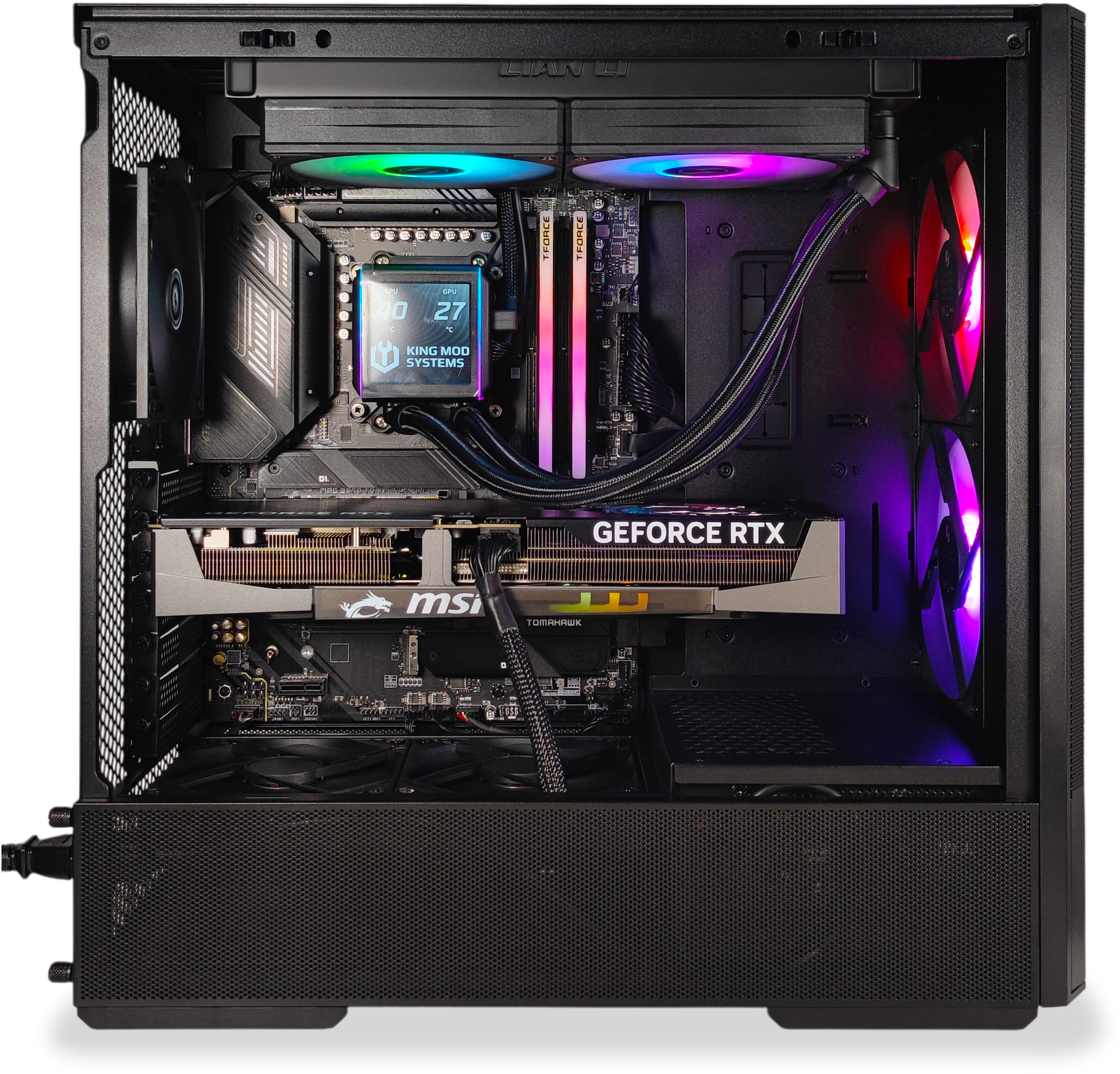 King Mod Systems - Computador King Mod Gamer-PC Ryzen 7 9800X3D 32GB DDR5 1TB RTX 5070 Ti WiFi W11