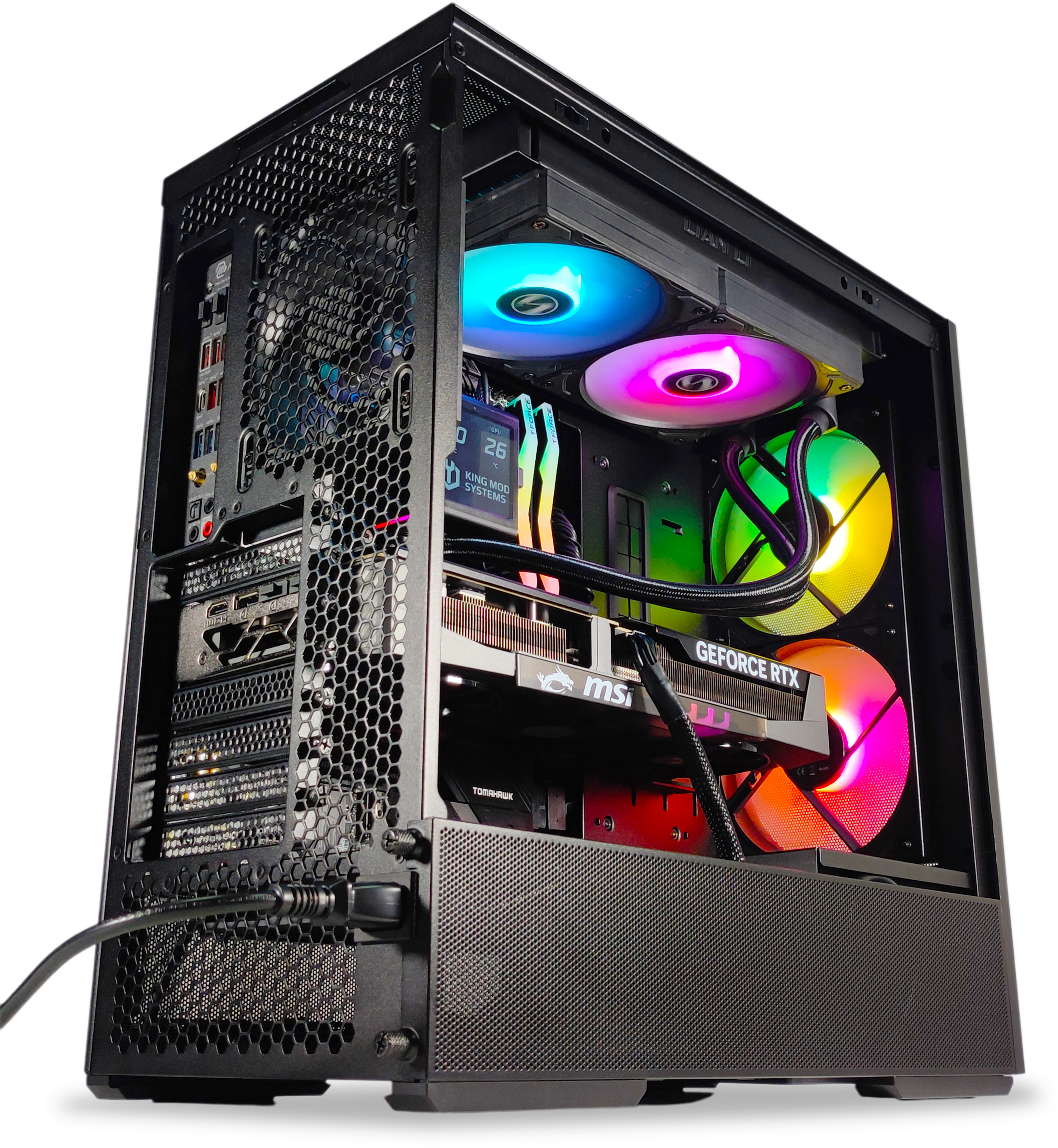 King Mod Systems - Computador King Mod Gamer-PC Ryzen 7 9800X3D 32GB DDR5 1TB RTX 5070 Ti WiFi W11