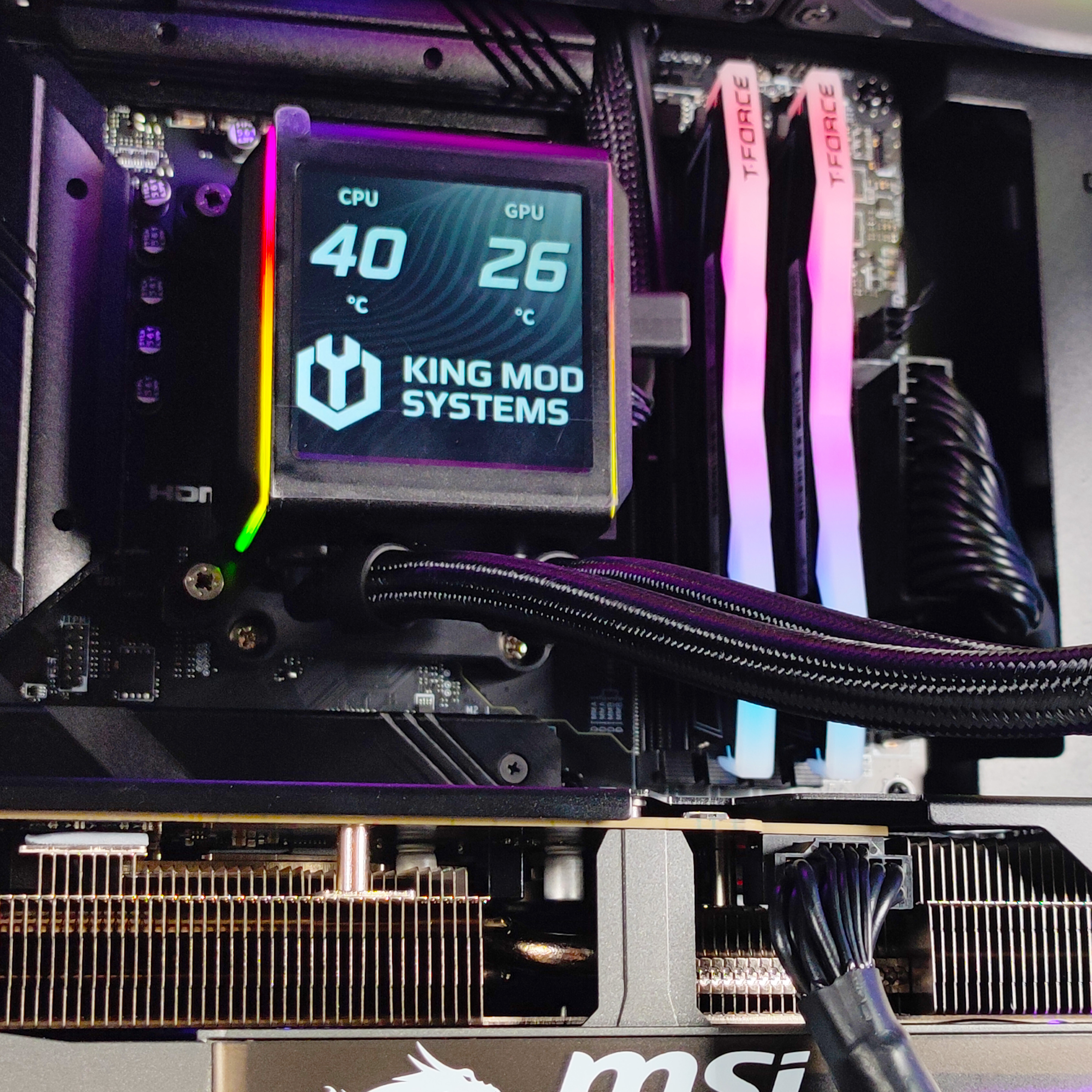 King Mod Systems - Computador King Mod Gamer-PC Ryzen 7 9800X3D 32GB DDR5 1TB RTX 5070 Ti WiFi W11