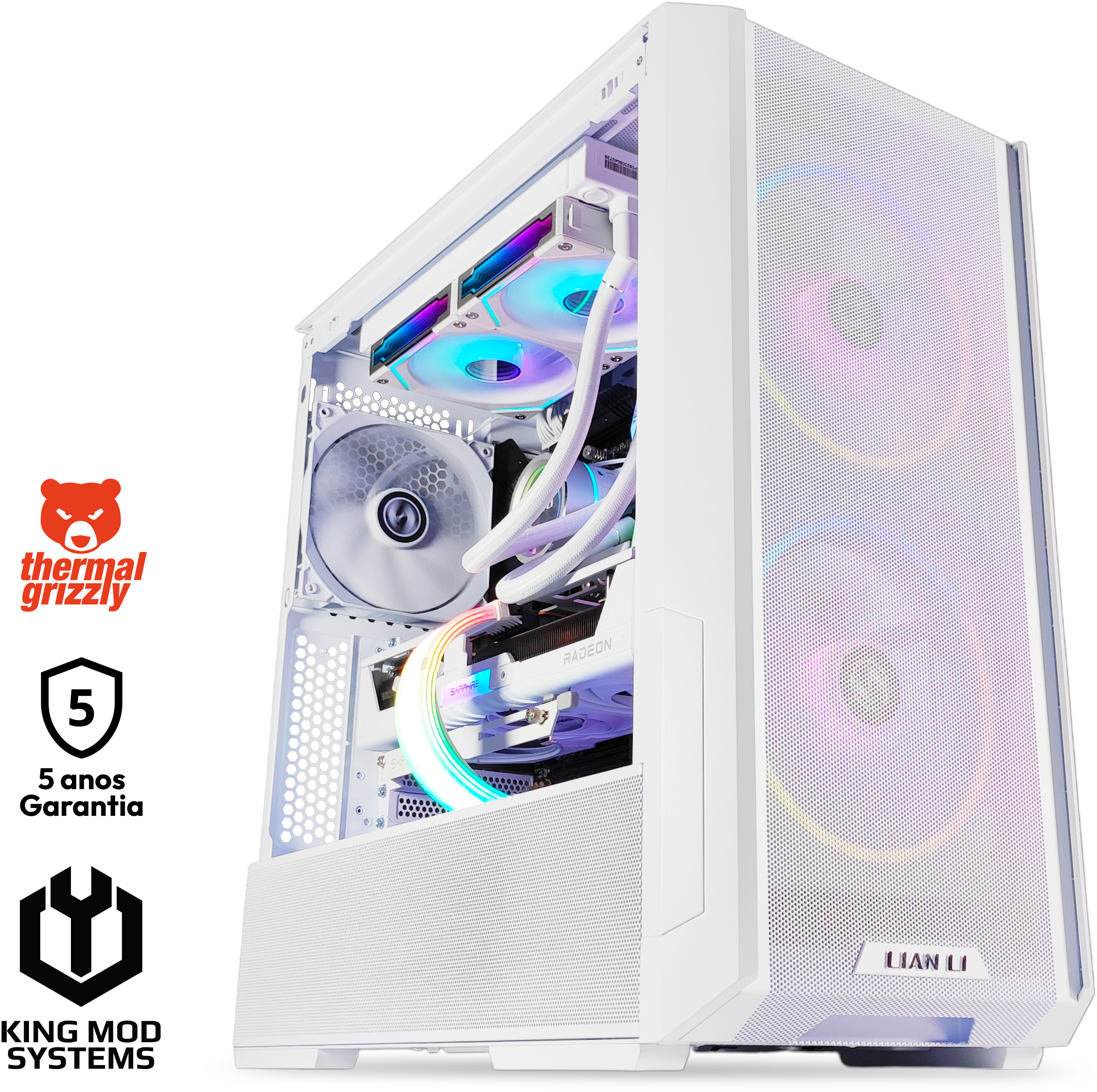 Computador King Mod Gamer-PC Ryzen 7 7800X3D 32GB DDR5 2TB RX 9070 XT WiFi W11