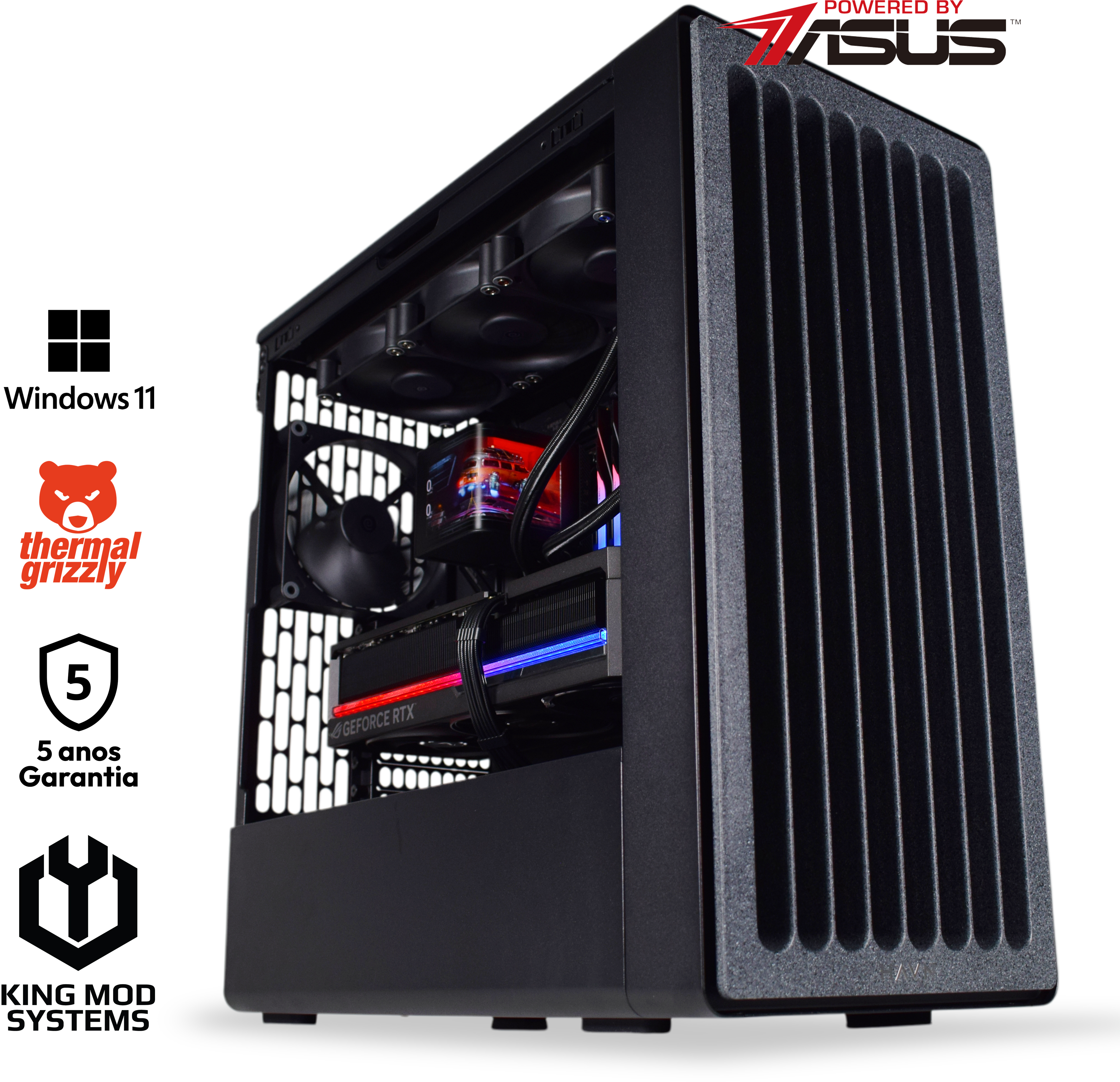 King Mod Systems - Computador King Mod Gamer-PC HAVN Ryzen 7 9800X3D 32GB DDR5 2TB RTX 5090 WiFi W11