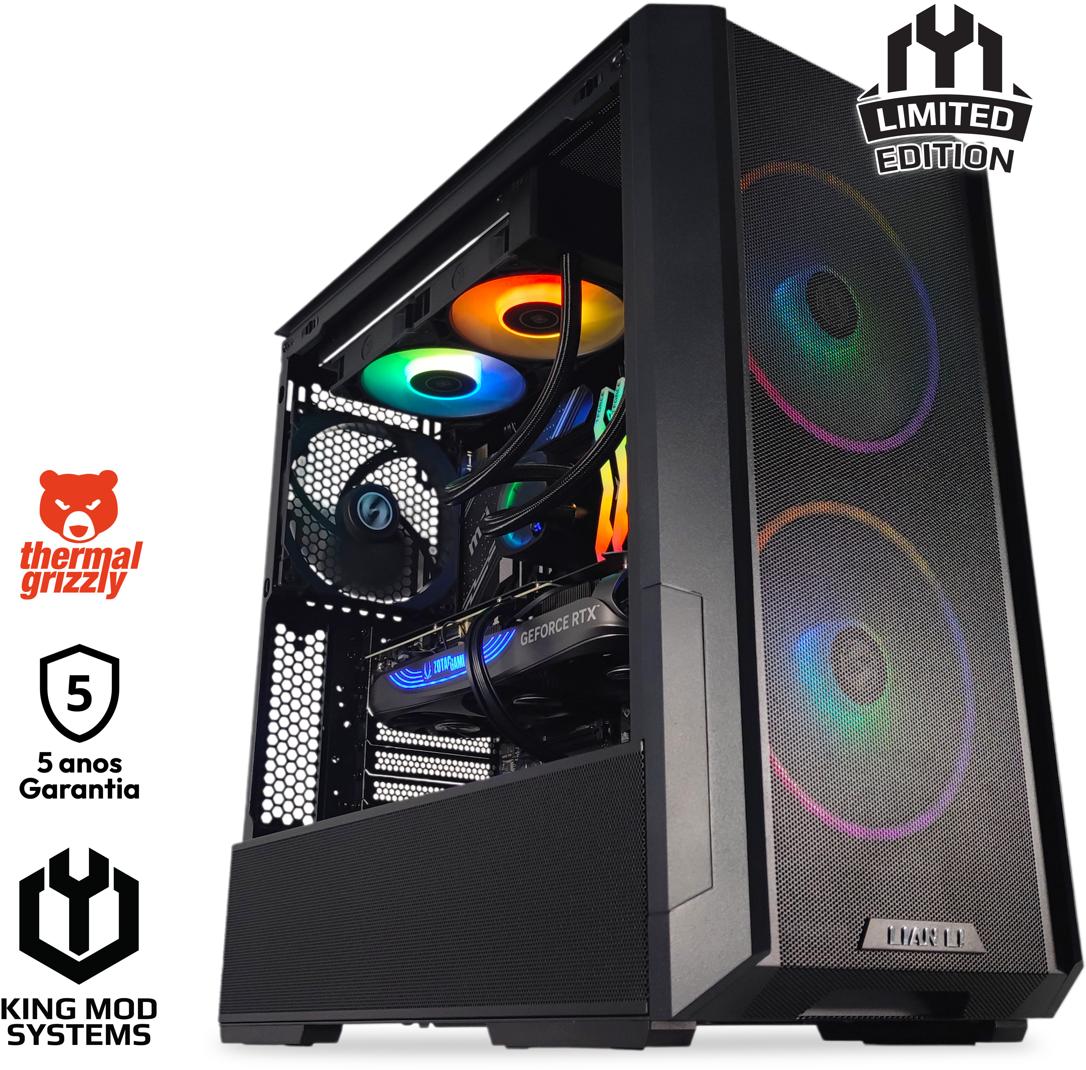 Computador King Mod Limited-PC Intel i5 14600KF 32GB DDR5 1TB RTX 4070 SUPER WiFi W11