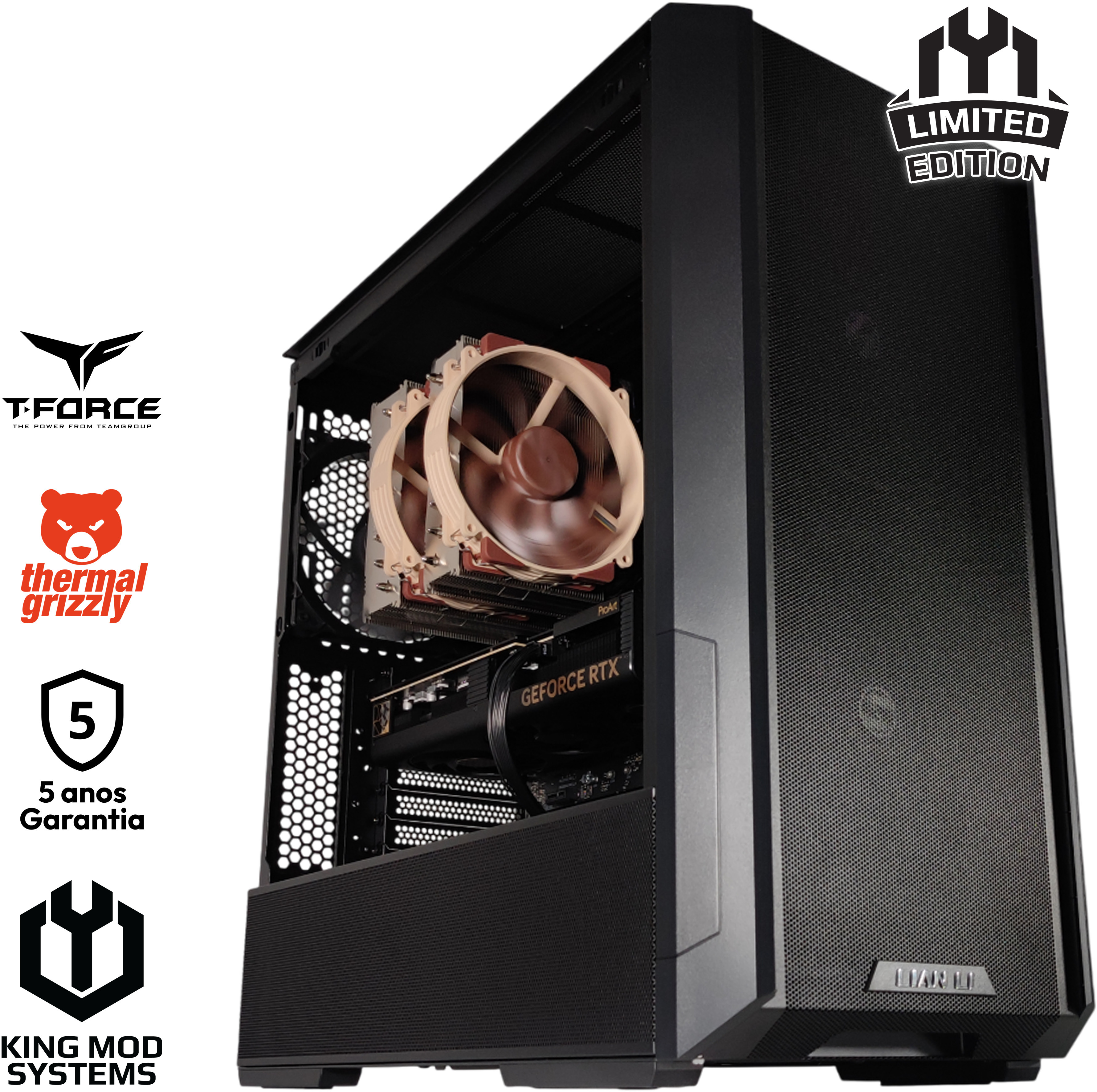 Computador King Mod Limited-PC Intel i7 14700F 64GB DDR5 2TB RTX 4080 SUPER WiFi W11