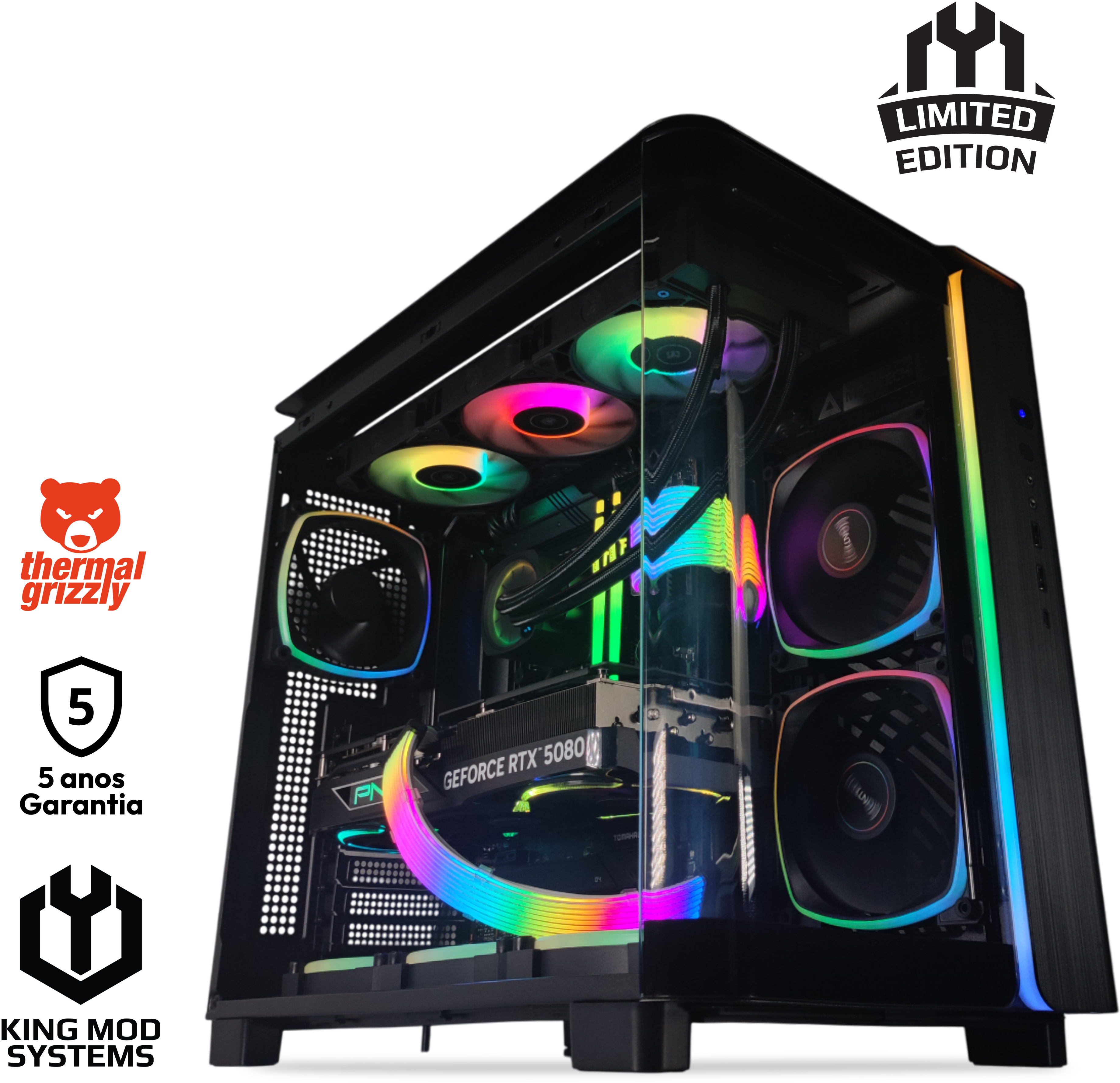 Computador King Mod Limited-PC Intel i9 14900K 64GB DDR5 2TB RTX 5080 WiFi W11