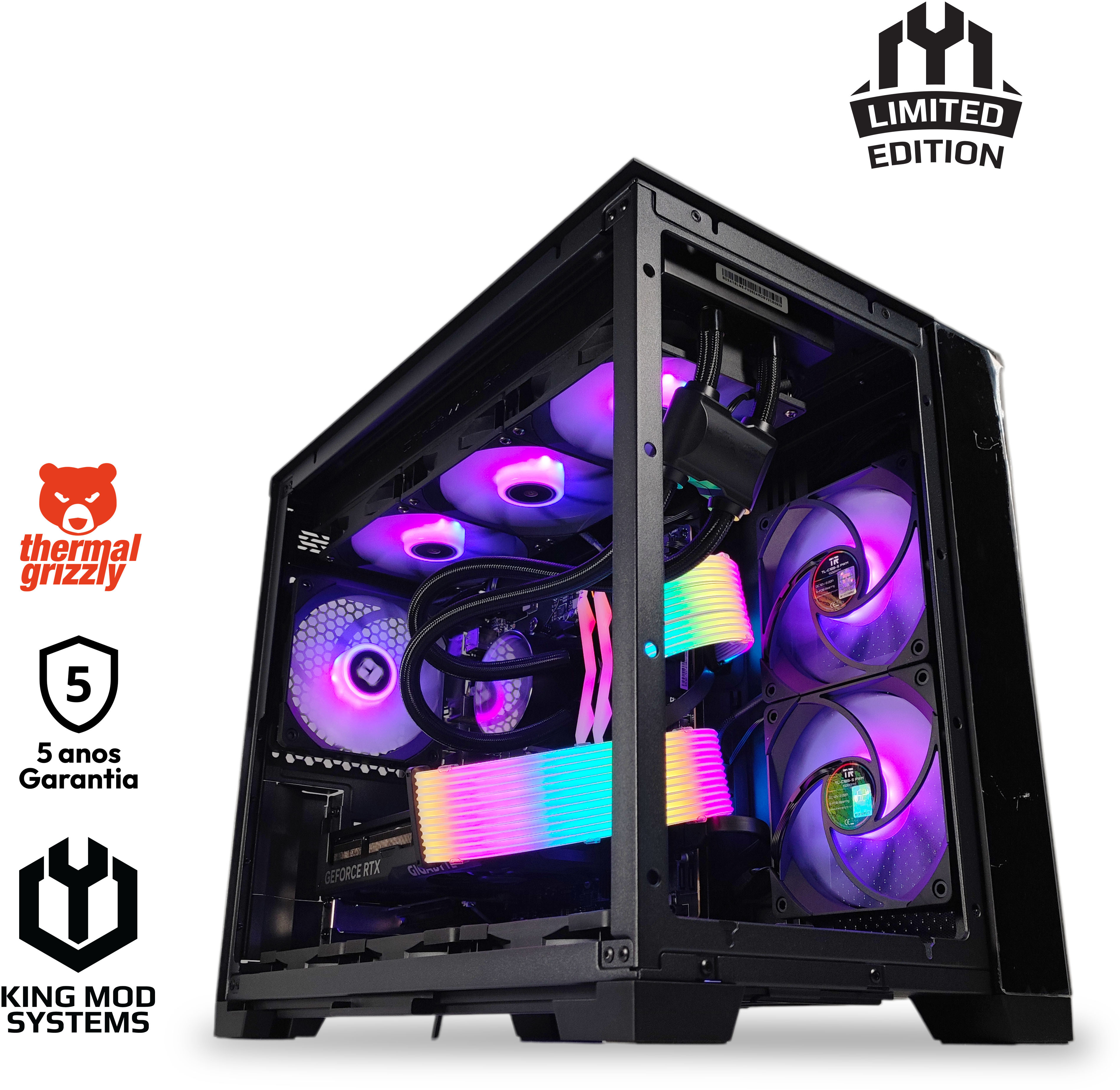 King Mod Systems - Computador King Mod Limited-PC Ryzen 7 7700X 32GB DDR5 1TB RTX 4060 Ti 16GB WiFi W11