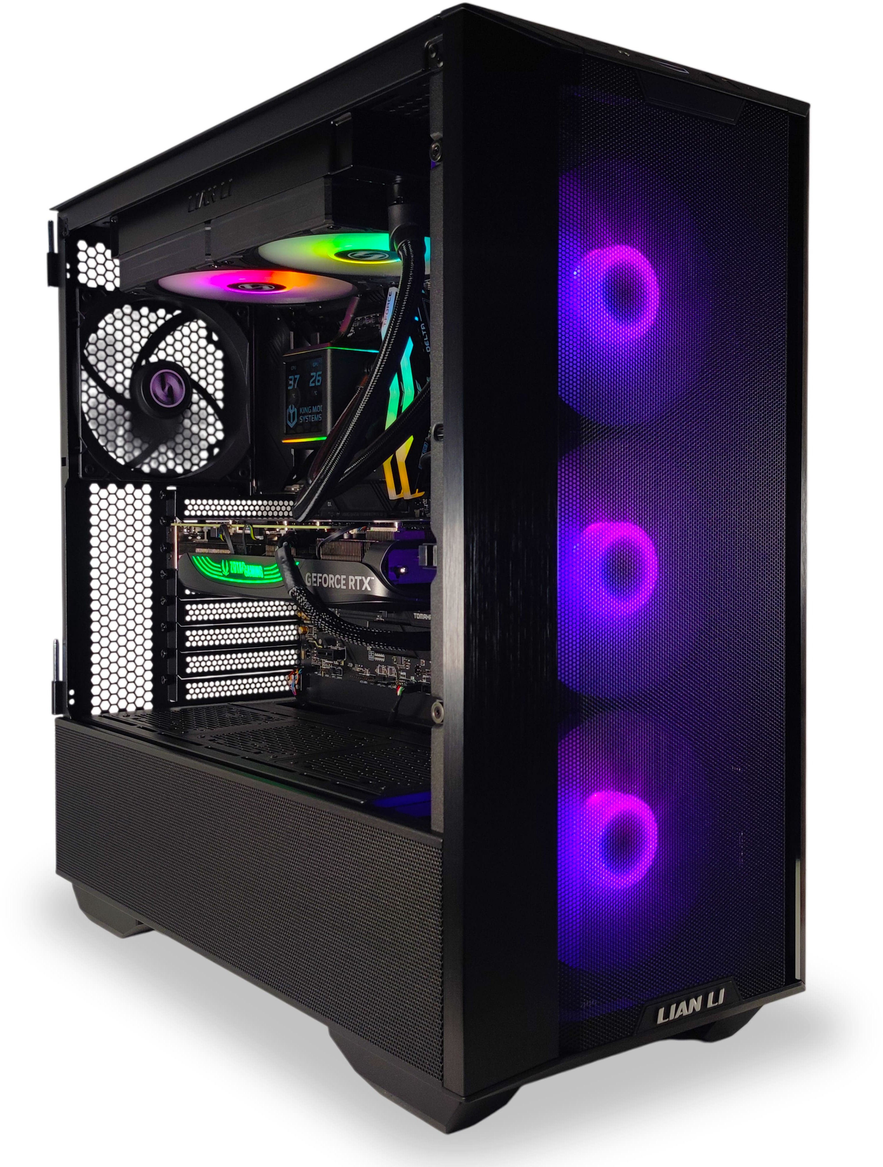 King Mod Systems - Computador King Mod Limited-PC Ryzen 7 9700X 32GB DDR5 1TB RTX 4070 Ti SUPER WiFi W11