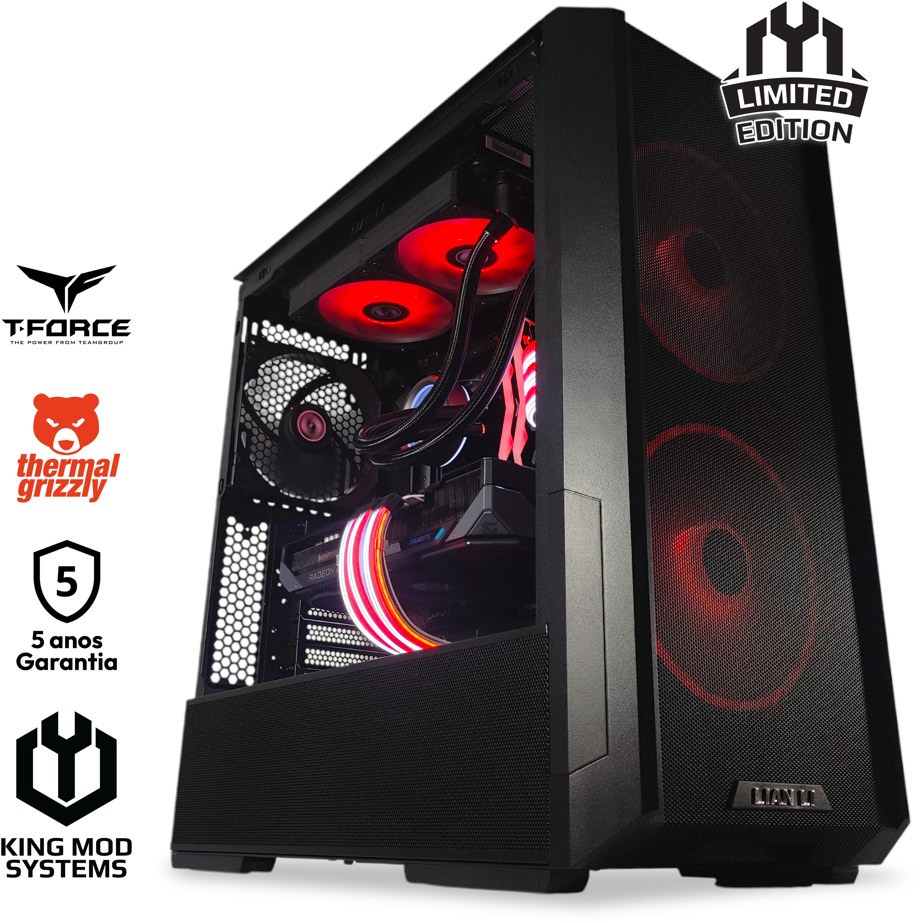 Computador King Mod Limited-PC Ryzen 7 9800X3D 32GB DDR5 2TB RX 9070 XT WiFi W11