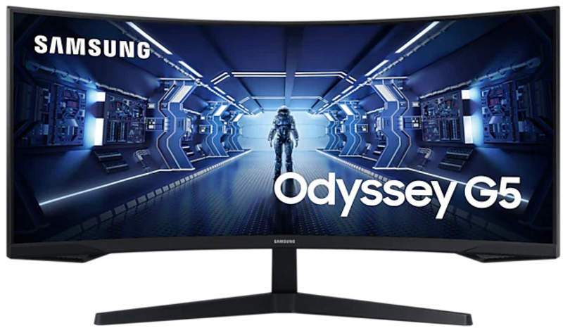 Samsung - Monitor Curvo Samsung 34" Odissey G5 G55T VA UWQHD 165Hz 1ms FreeSync Premium