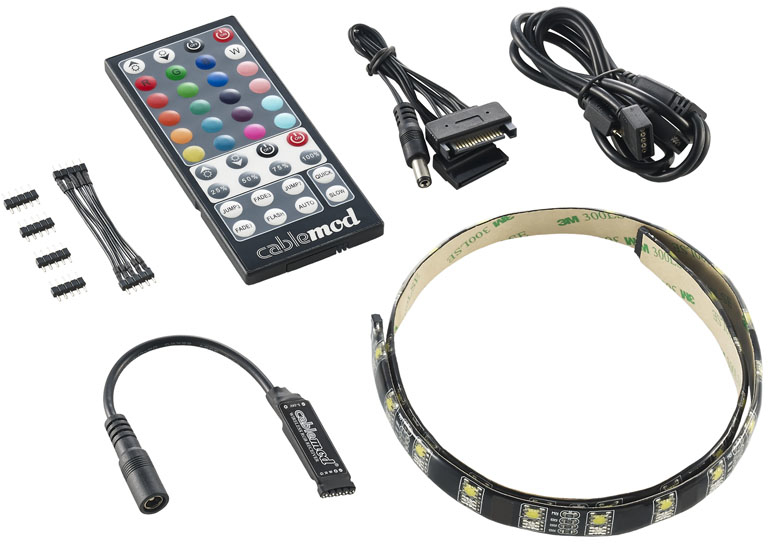 CableMod - Fita Magnética RGB Hibrida CableMod com Controlador - 60cm