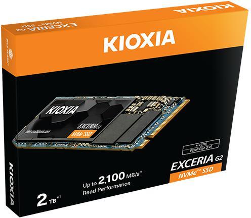 Kioxia - SSD Kioxia Exceria G2 500GB M.2 NVMe (2100/1700MB/s)