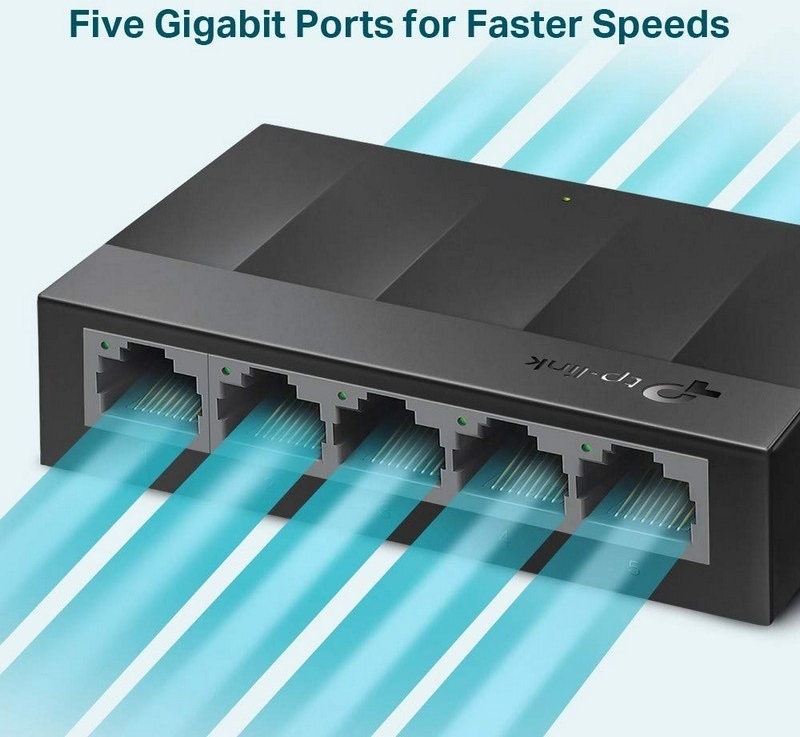 TP-Link - Switch TP-Link LS1005G 5 Portas Gigabit Litewave Plástico