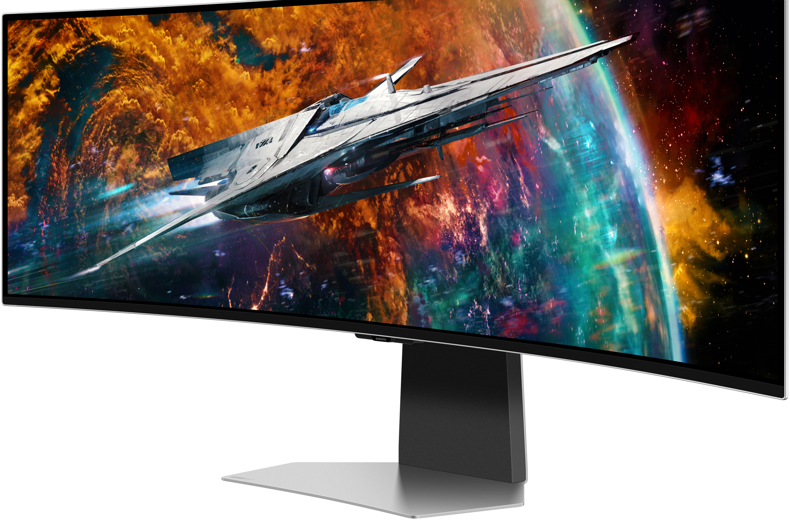 Samsung - Monitor Curvo Samsung Odyssey G9 49" G95SC OLED 5K UHD 240Hz 0.03ms FreeSync Premium Pro