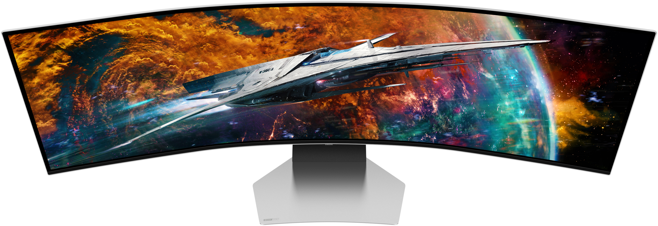 Samsung - Monitor Curvo Samsung Odyssey G9 49" G95SC OLED 5K UHD 240Hz 0.03ms FreeSync Premium Pro