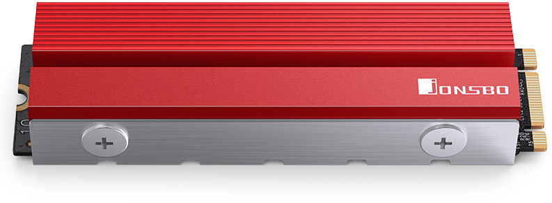 Jonsbo - Cooler Jonsbo M.2 -6 SSD Vermelho